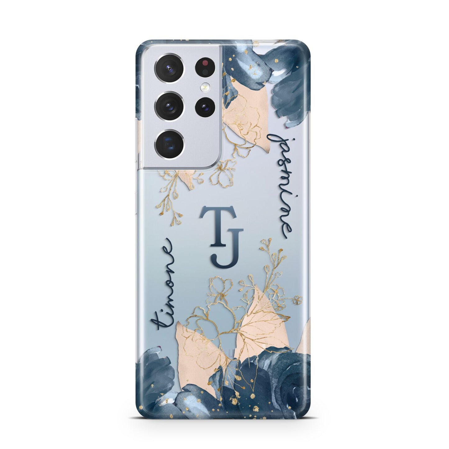 Monogrammed Florals Samsung S21 Ultra Case