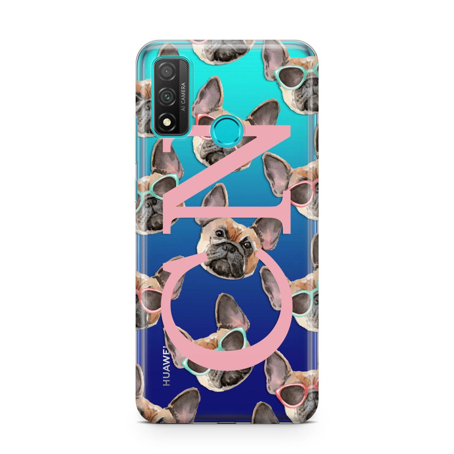 Monogrammed French Bulldog Huawei P Smart 2020