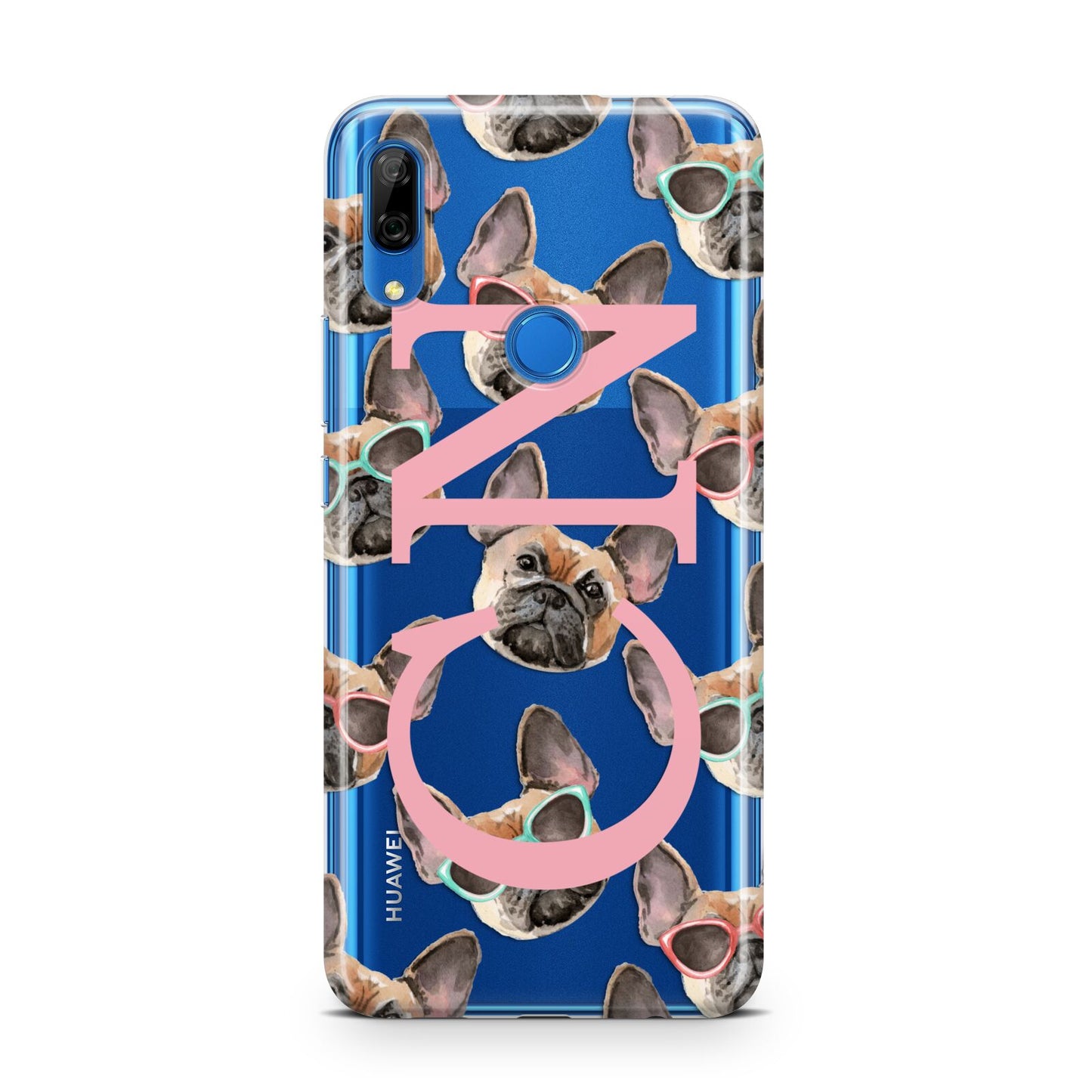 Monogrammed French Bulldog Huawei P Smart Z