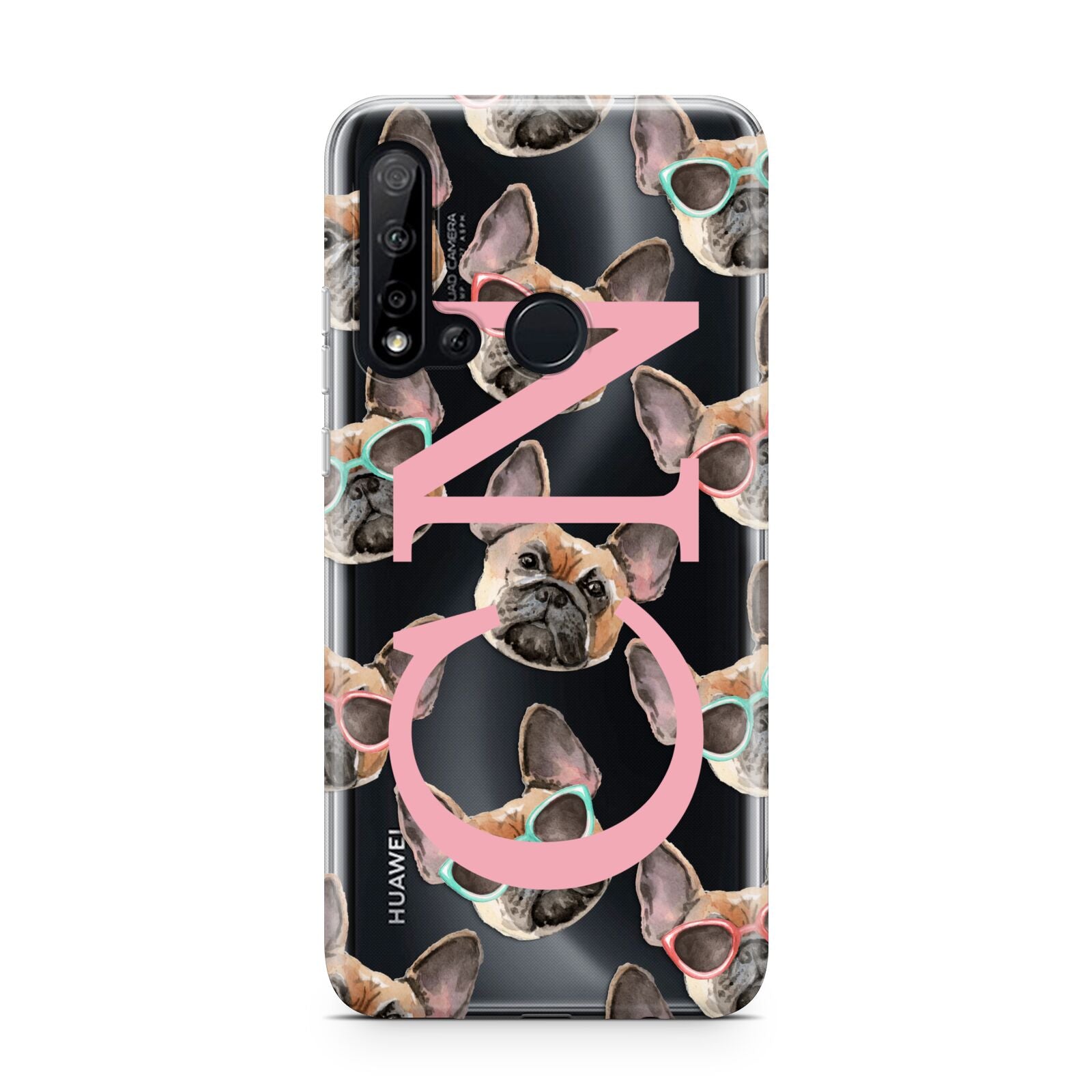 Monogrammed French Bulldog Huawei P20 Lite 5G Phone Case