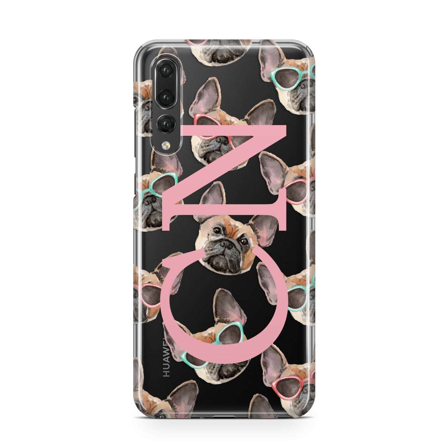 Monogrammed French Bulldog Huawei P20 Pro Phone Case