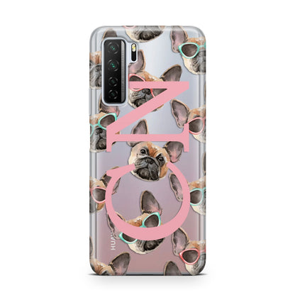 Monogrammed French Bulldog Huawei P40 Lite 5G Phone Case