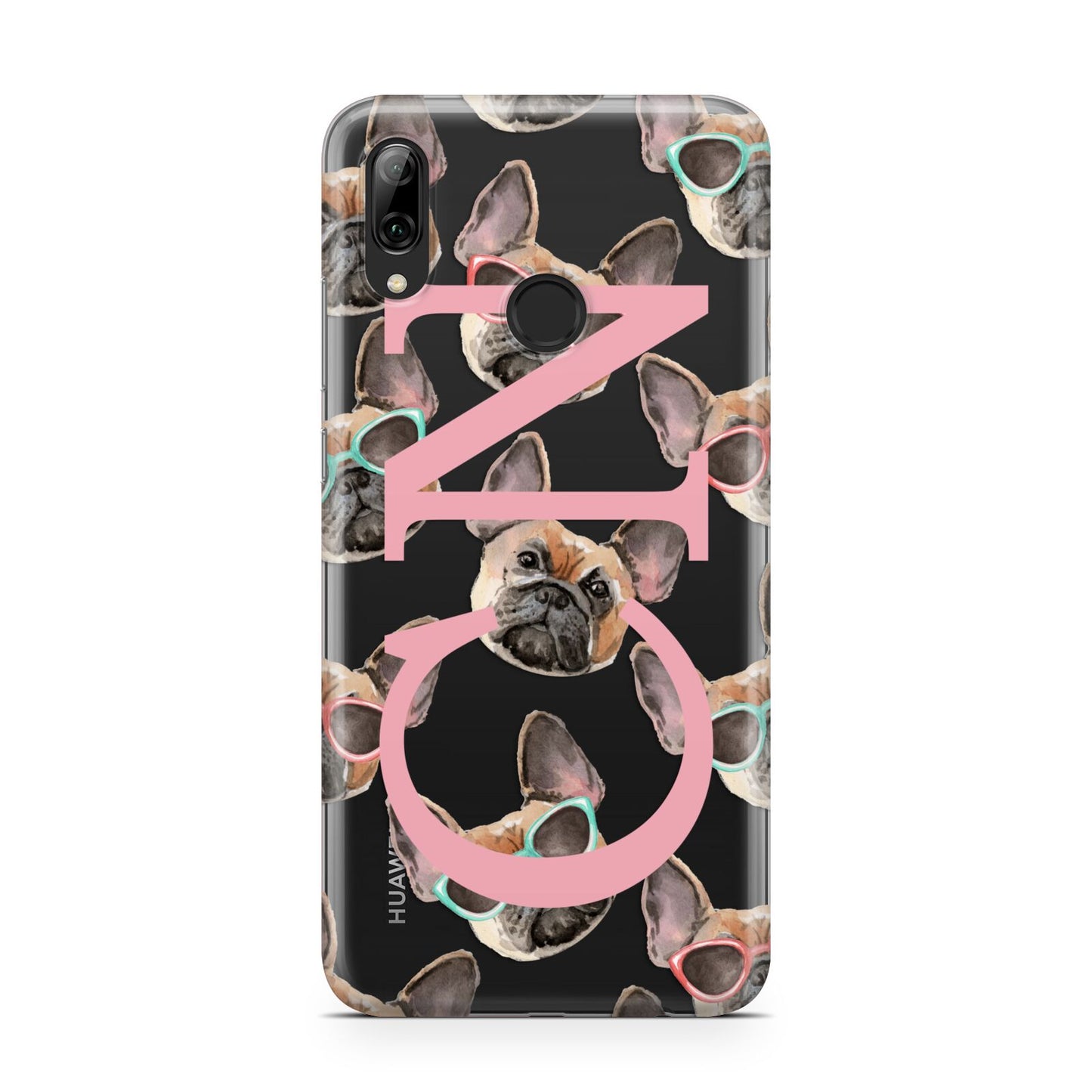 Monogrammed French Bulldog Huawei Y7 2019