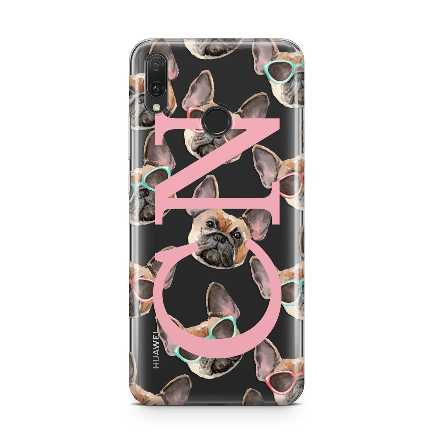 Monogrammed French Bulldog Huawei Y9 2019