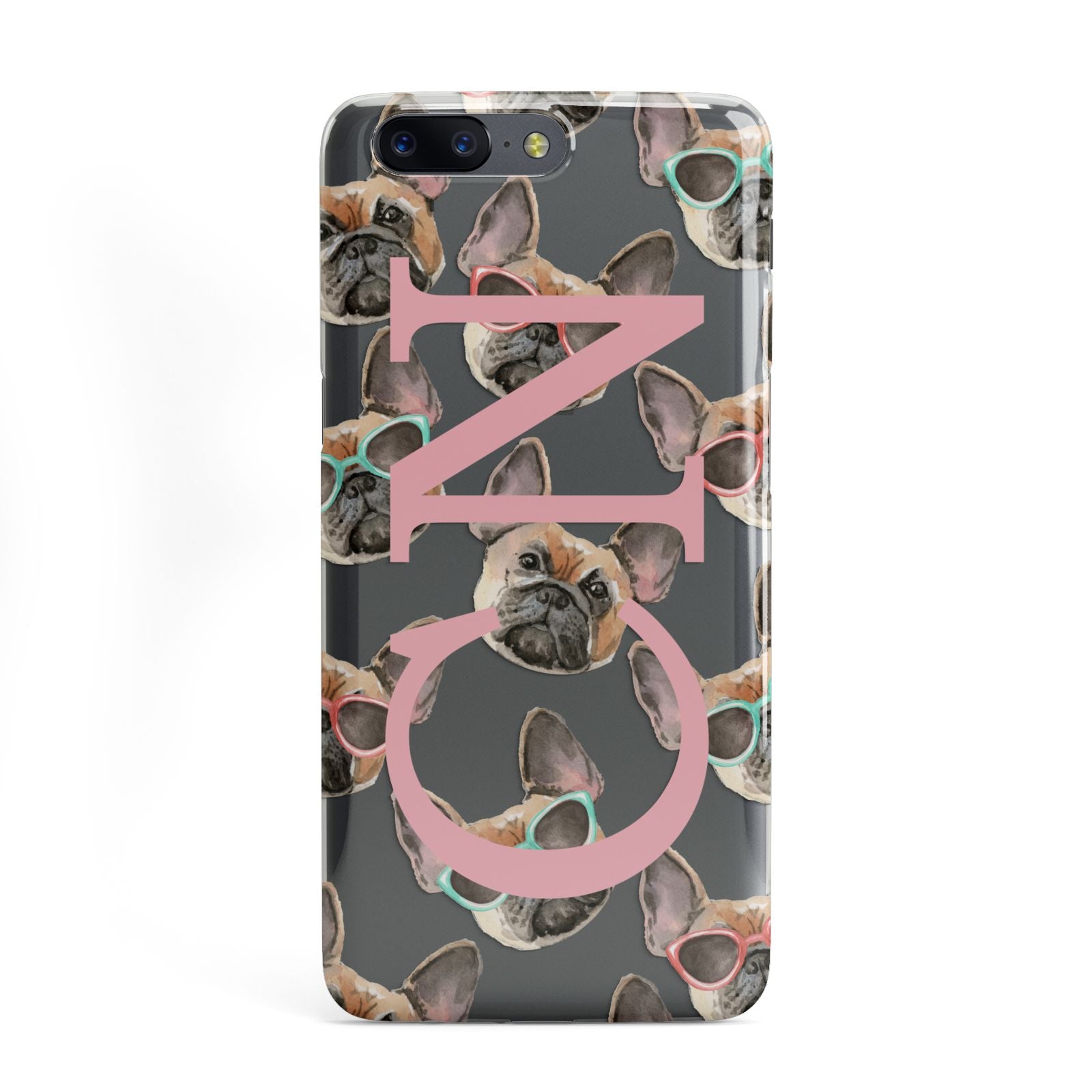 Monogrammed French Bulldog OnePlus Case