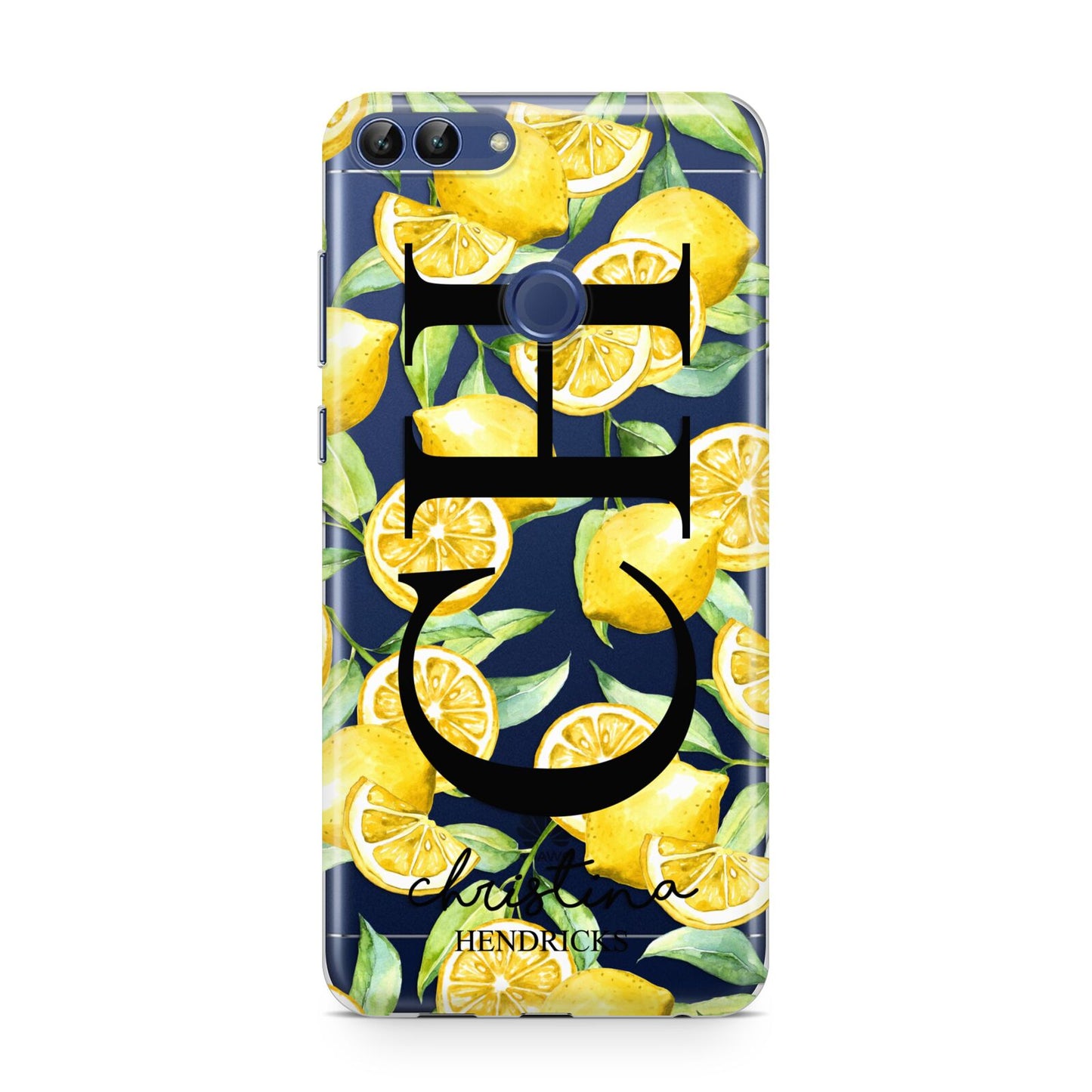 Monogrammed Lemon Fruit Huawei P Smart Case