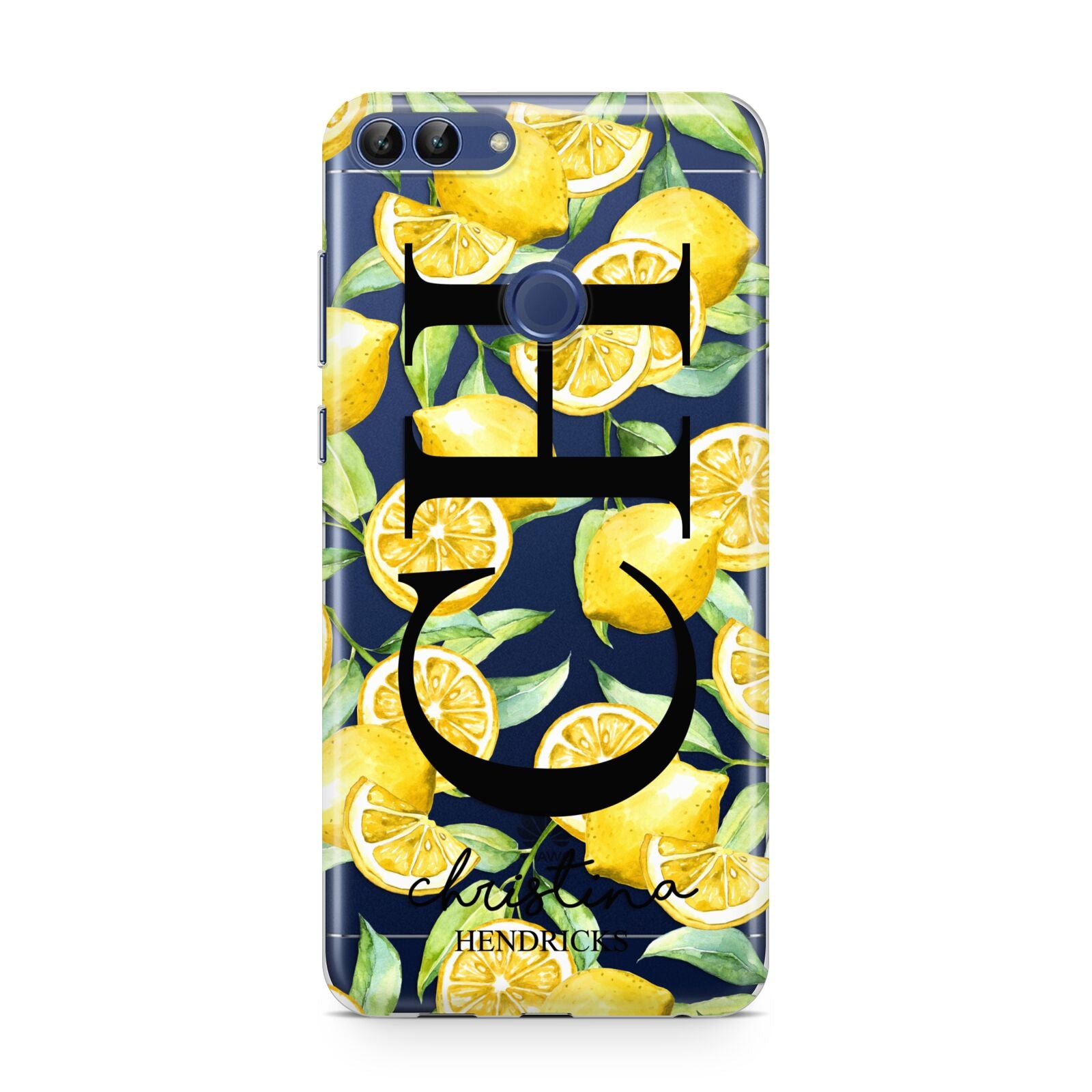 Monogrammed Lemon Fruit Huawei P Smart Case