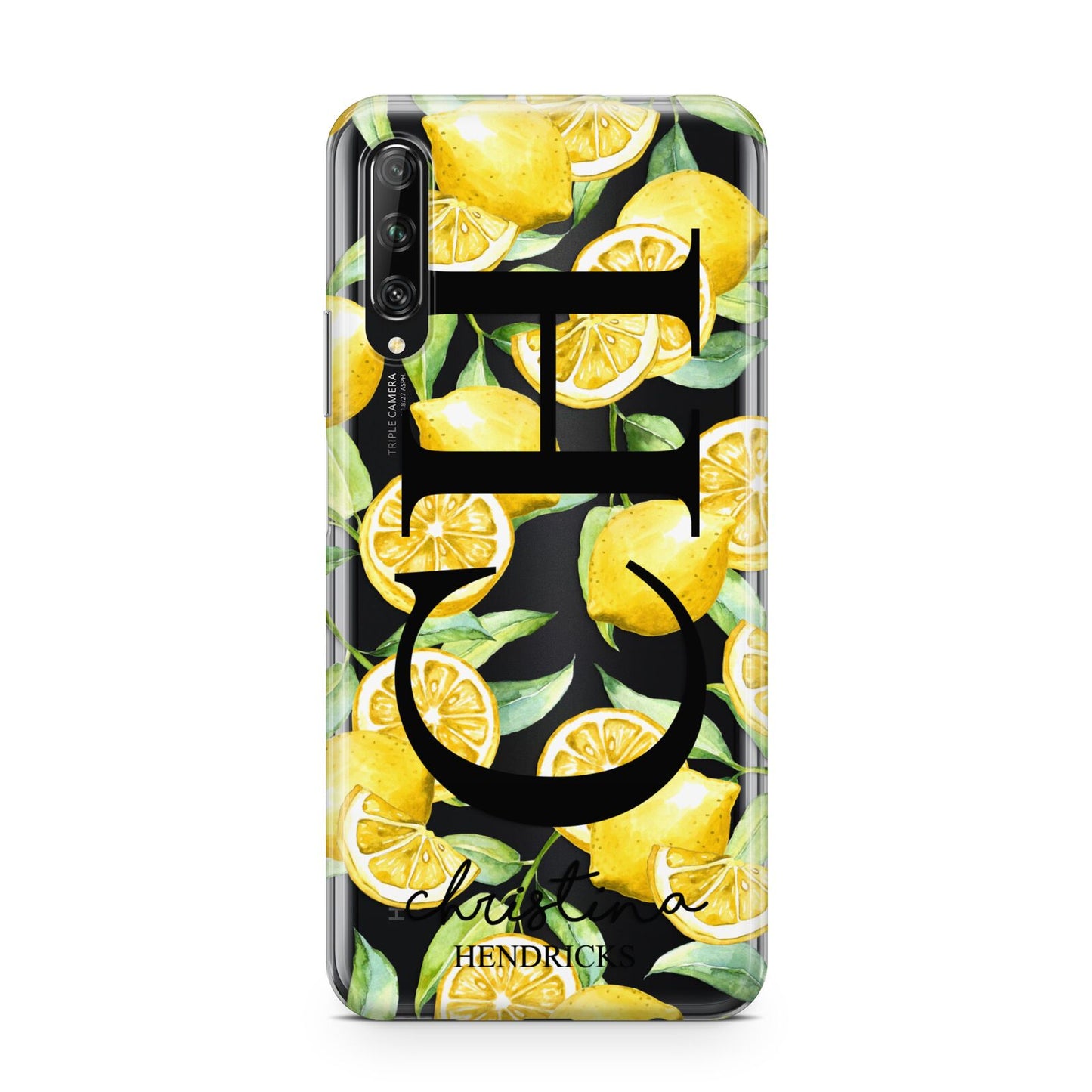 Monogrammed Lemon Fruit Huawei P Smart Pro 2019