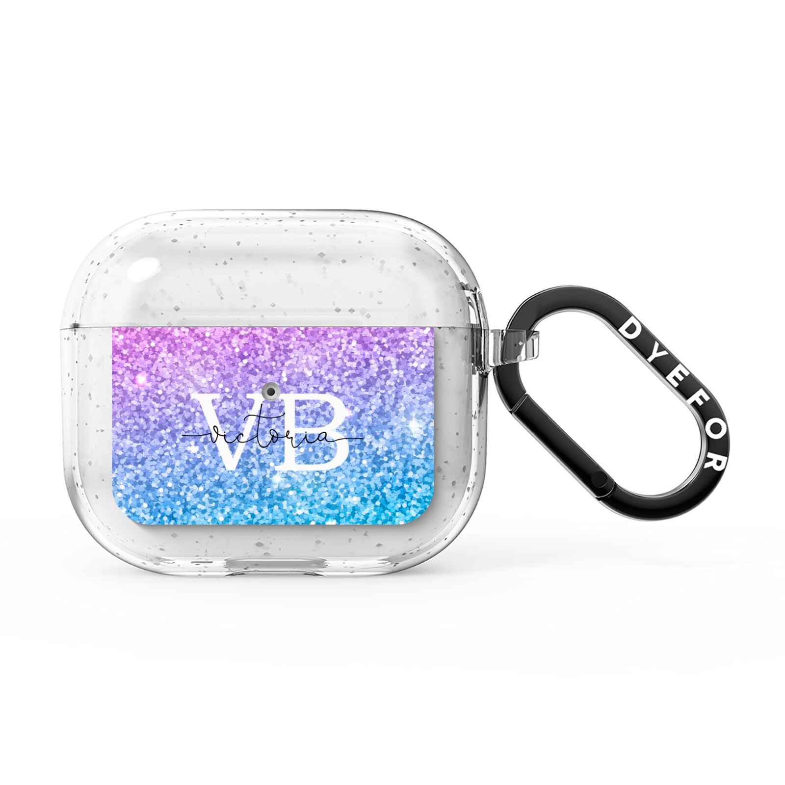 Monogrammed Multi Colour Glitter Name AirPods Glitter Case 3rd Gen