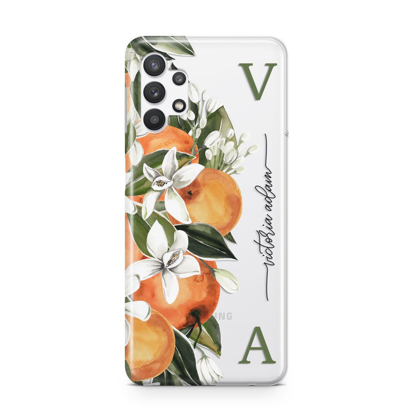 Monogrammed Orange Tree Samsung A32 5G Case