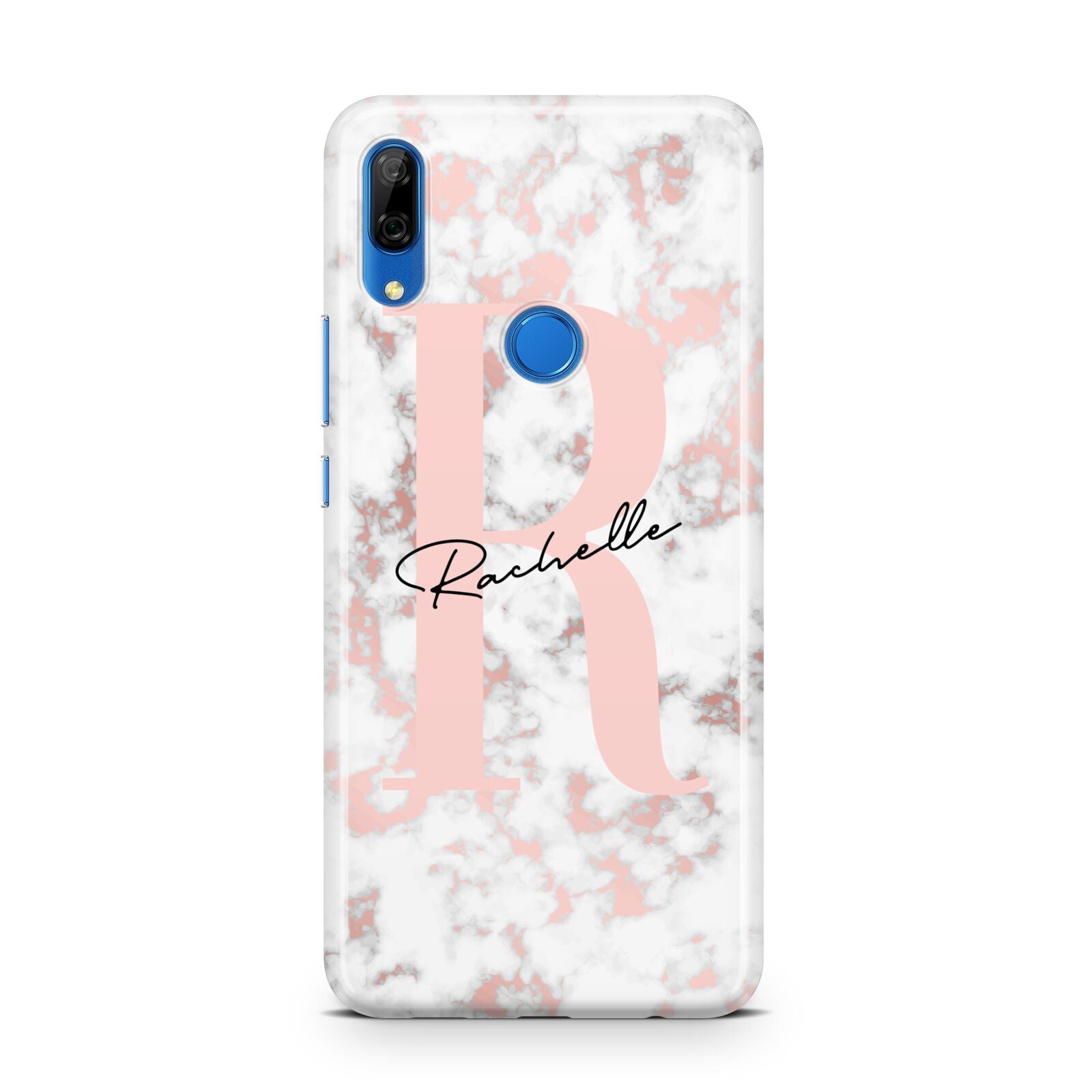 Monogrammed Rose Gold Marble Huawei P Smart Z