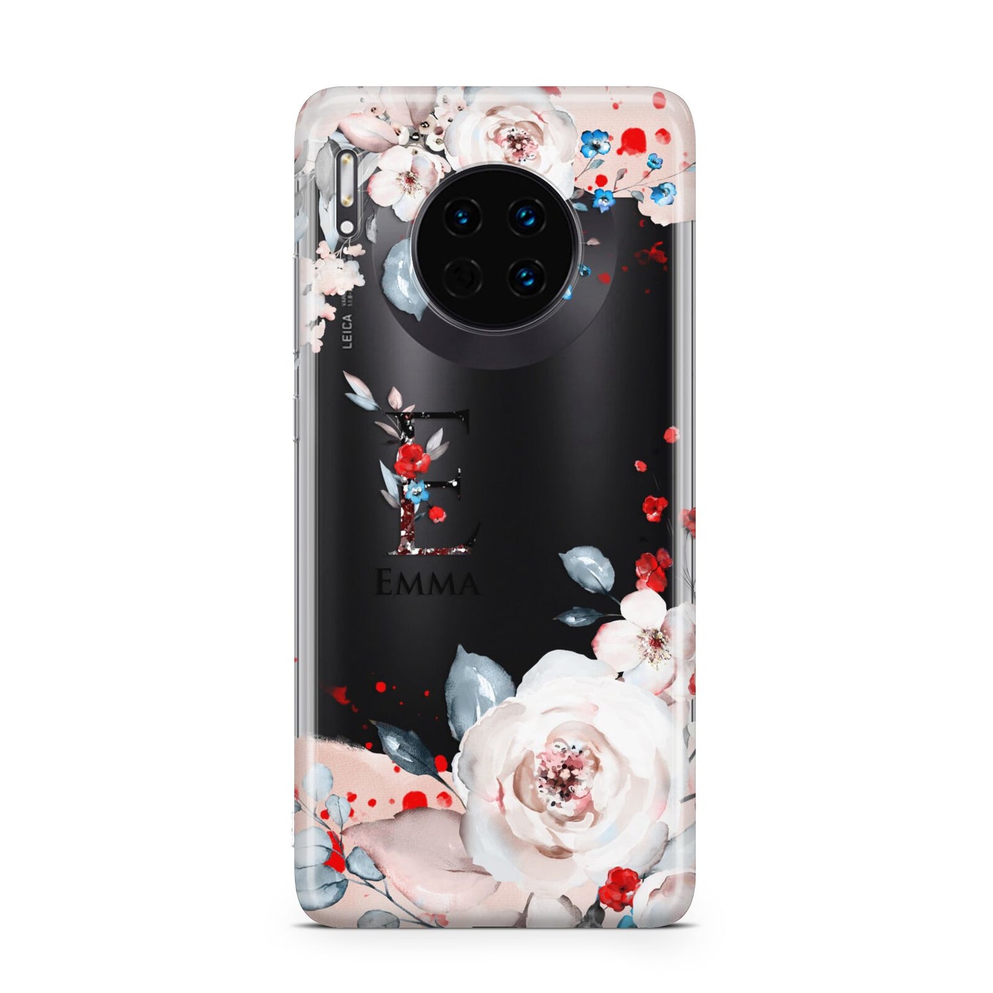 Monogrammed Roses Floral Wreath Huawei Mate 30