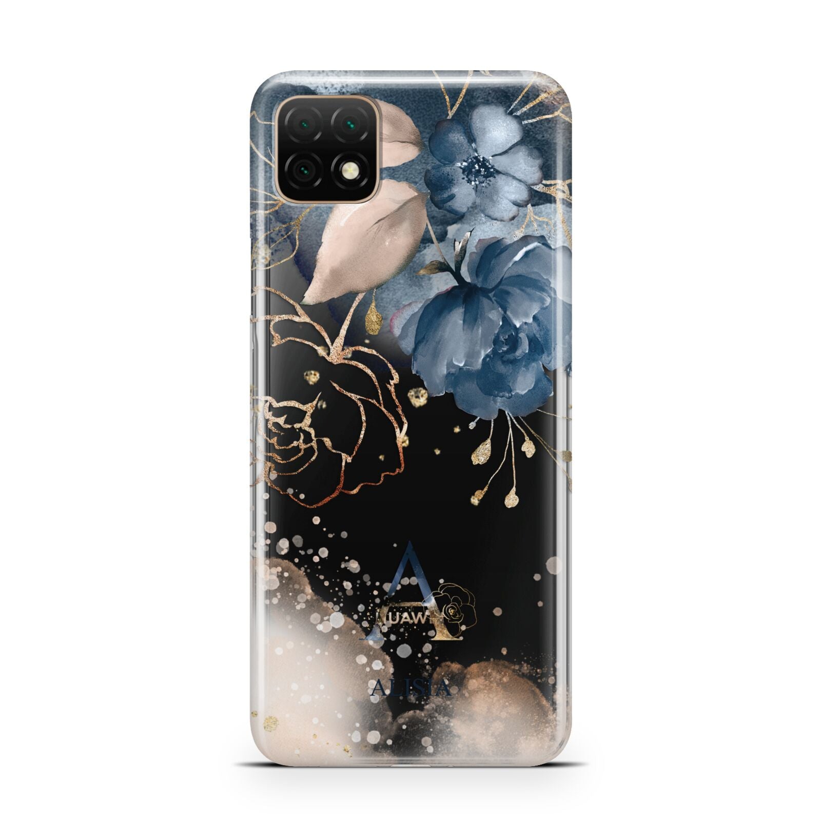 Monogrammed Watercolour Flower Elements Huawei Enjoy 20 Phone Case