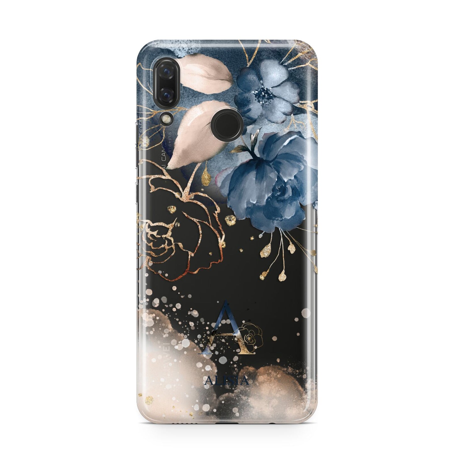 Monogrammed Watercolour Flower Elements Huawei Nova 3 Phone Case