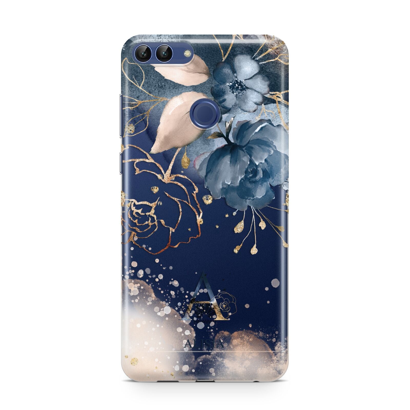 Monogrammed Watercolour Flower Elements Huawei P Smart Case