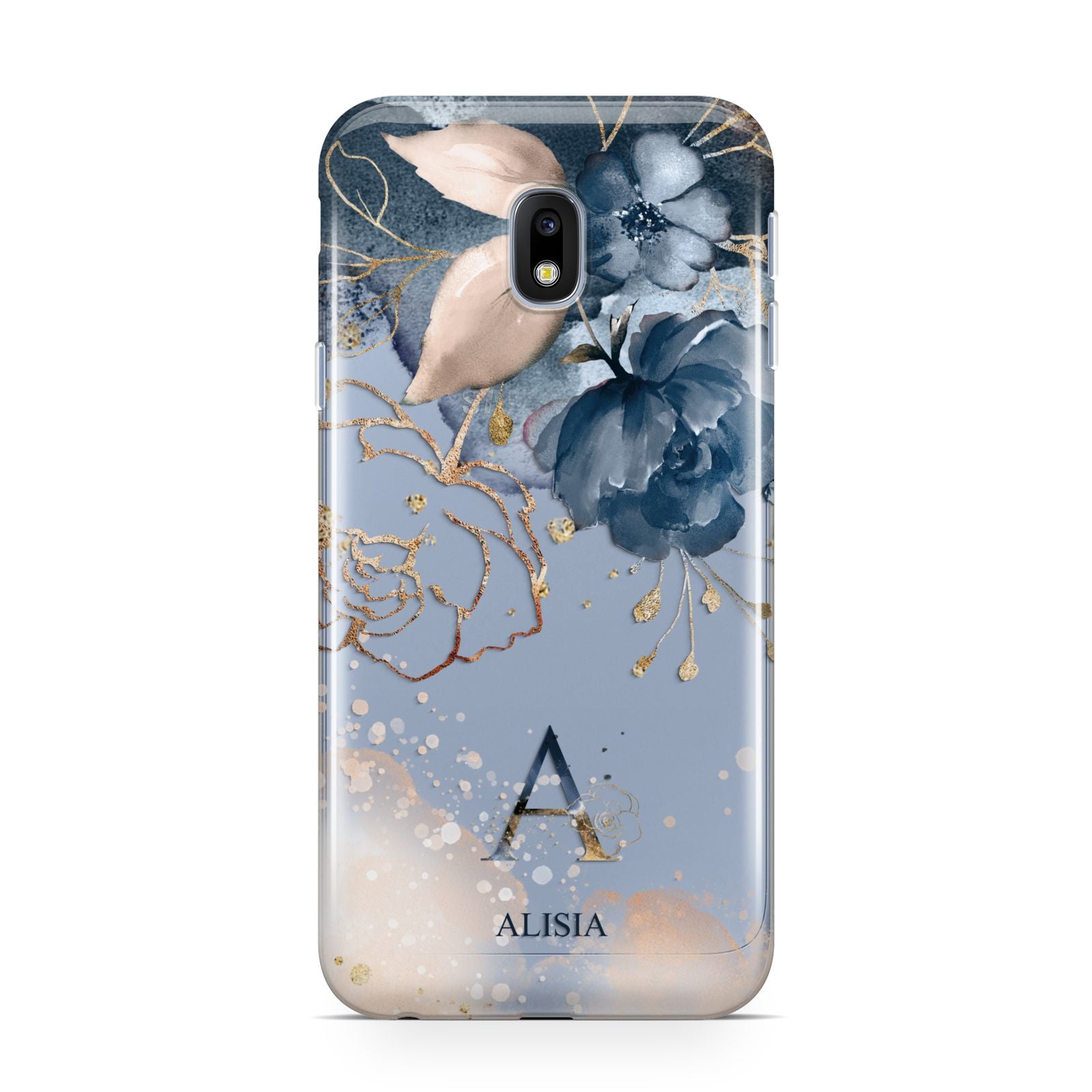 Monogrammed Watercolour Flower Elements Samsung Galaxy J3 2017 Case