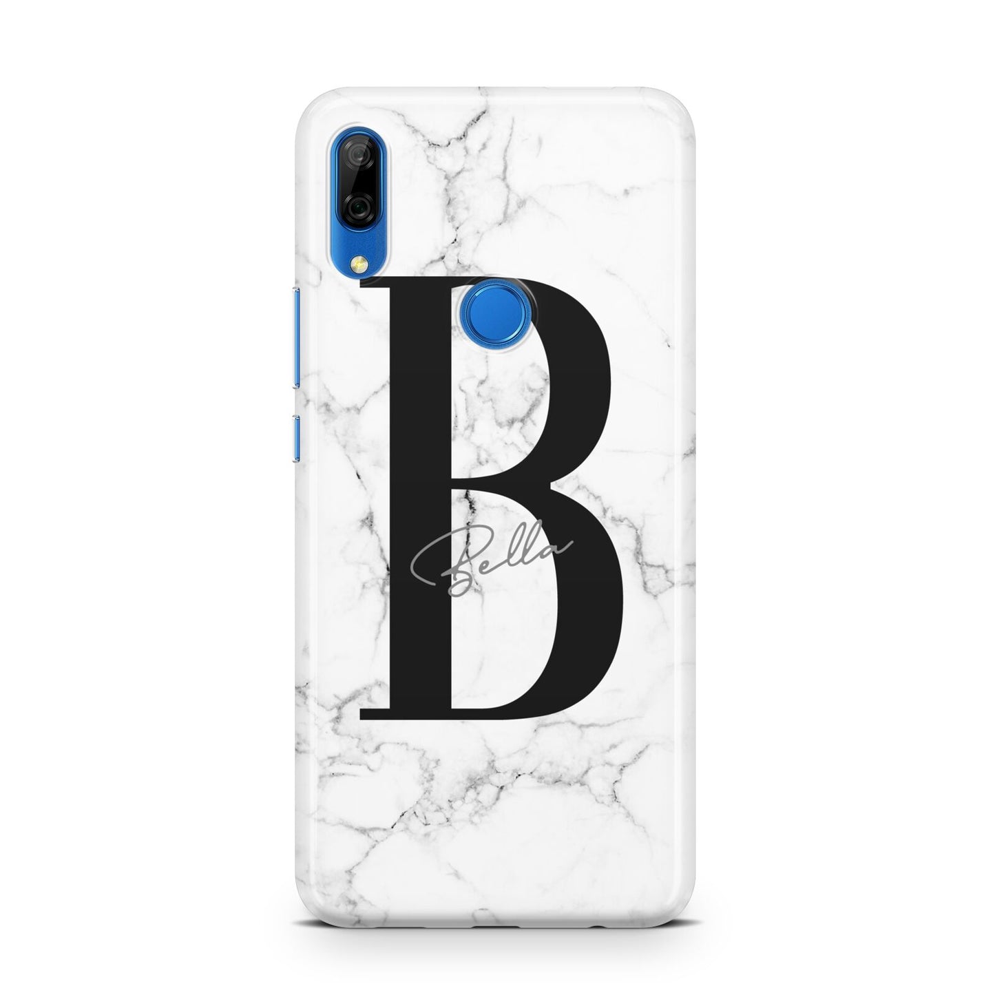 Monogrammed White Marble Huawei P Smart Z