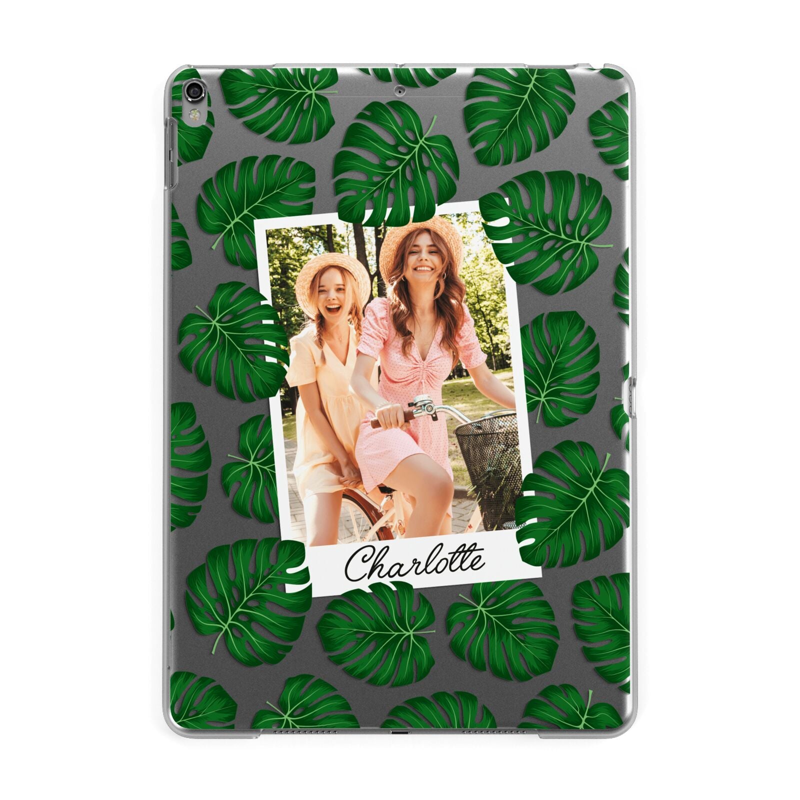 Monstera Leaf Instant Photo Apple iPad Grey Case