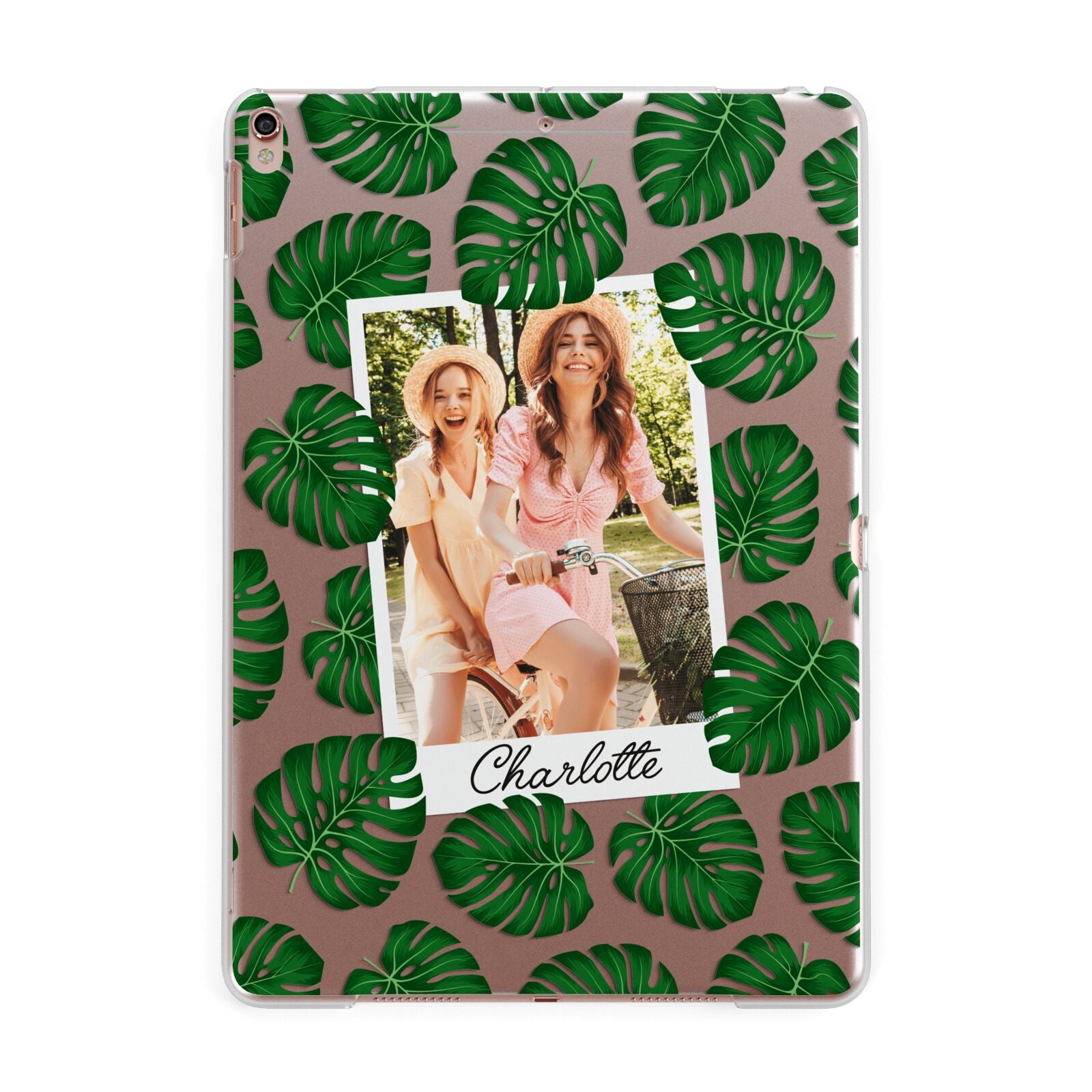 Monstera Leaf Instant Photo Apple iPad Rose Gold Case