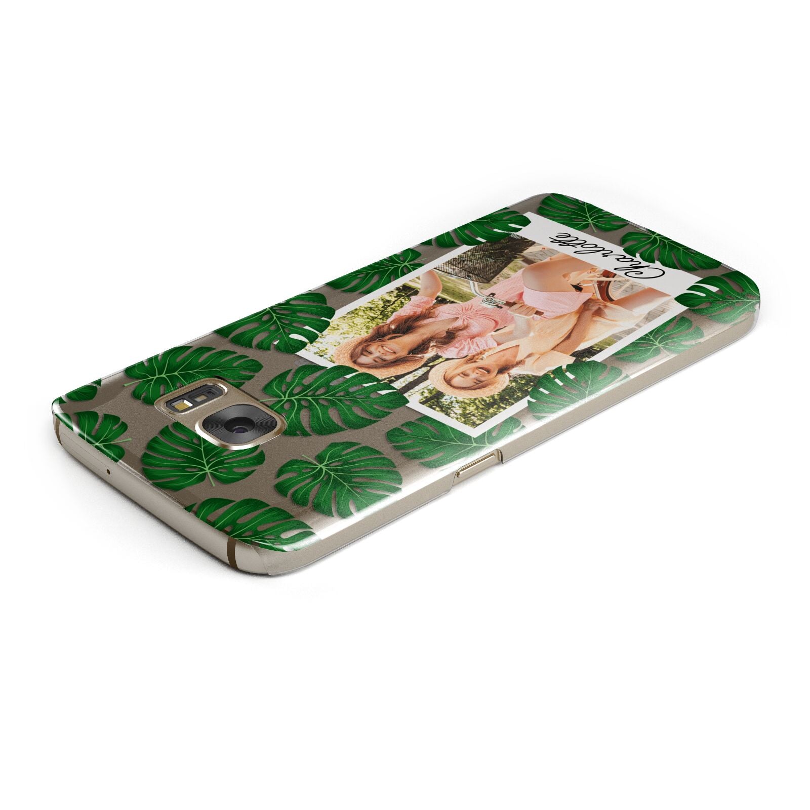 Monstera Leaf Instant Photo Samsung Galaxy Case Top Cutout