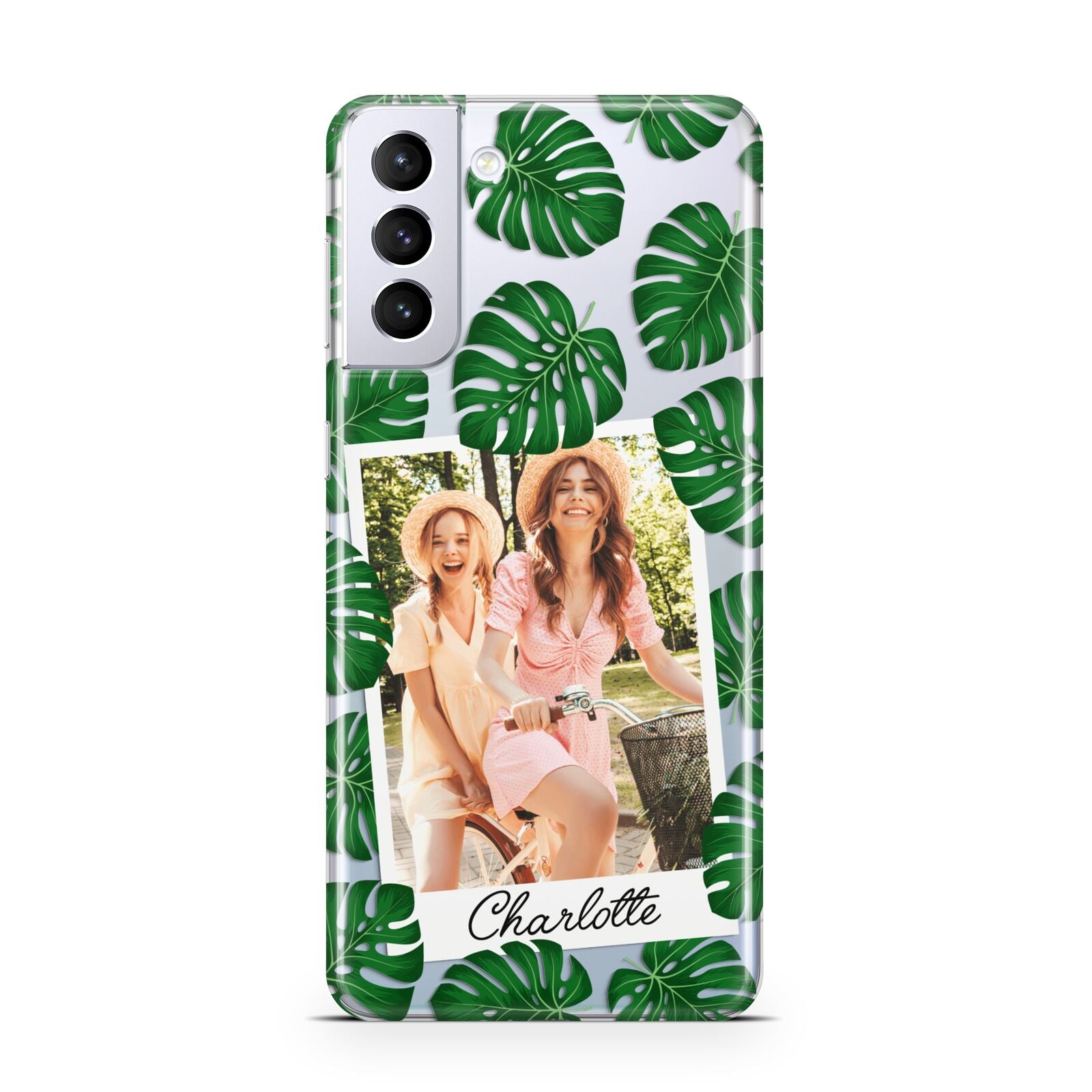 Monstera Leaf Instant Photo Samsung S21 Plus Case