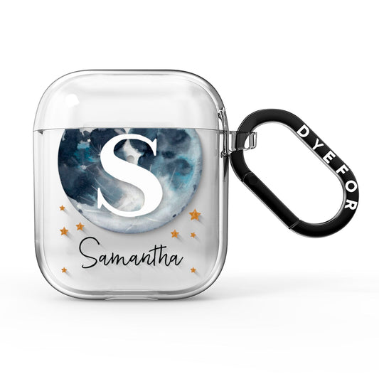 Moon Constellation Personalised AirPods Clear Case