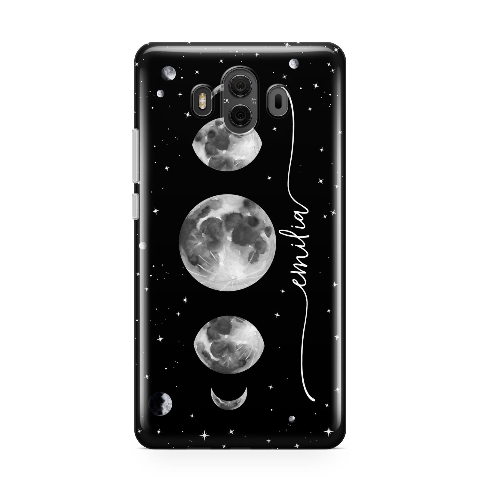 Moon Phases Personalised Name Huawei Mate 10 Protective Phone Case