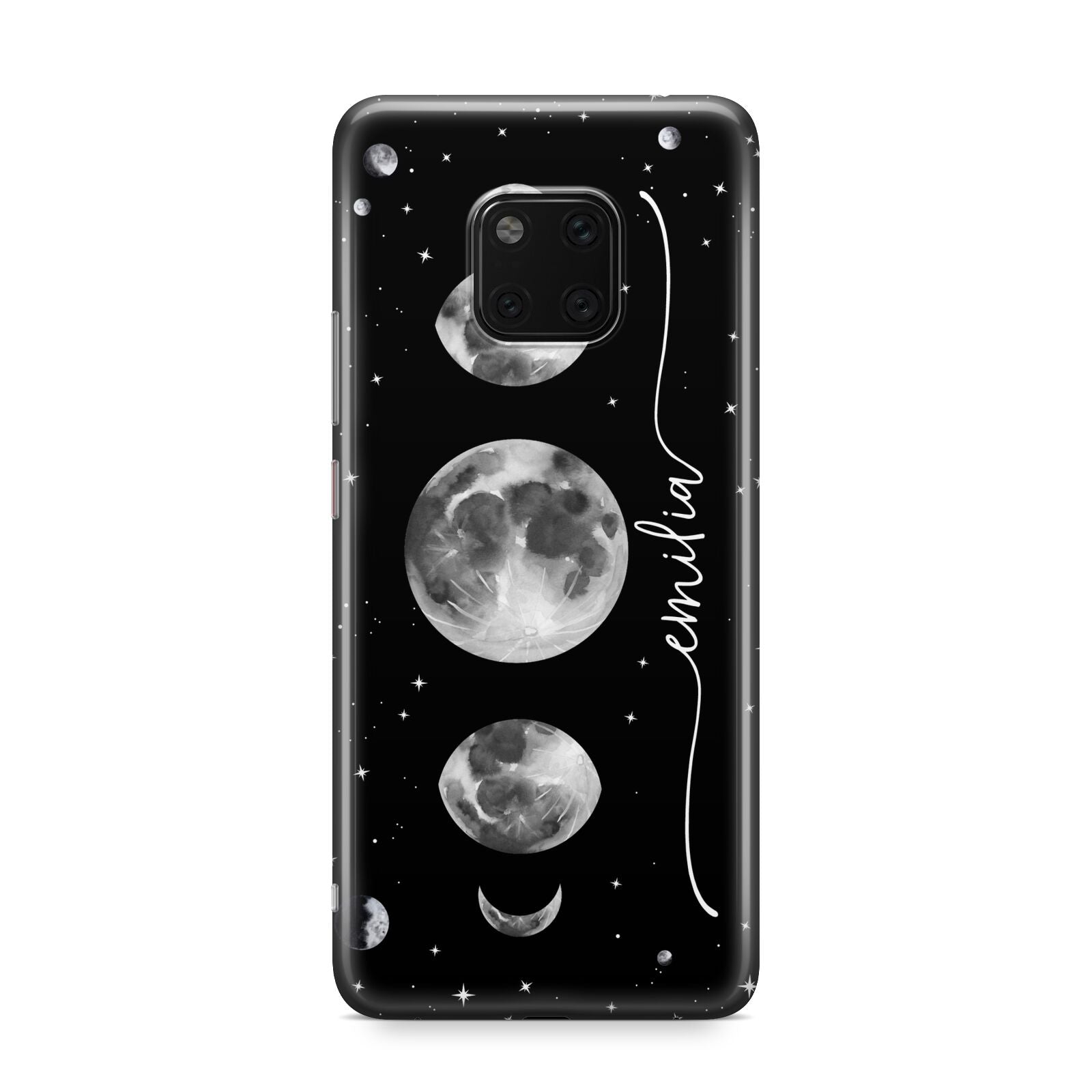 Moon Phases Personalised Name Huawei Mate 20 Pro Phone Case