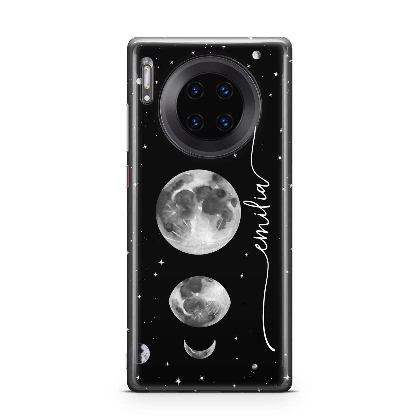 Moon Phases Personalised Name Huawei Mate 30 Pro Phone Case