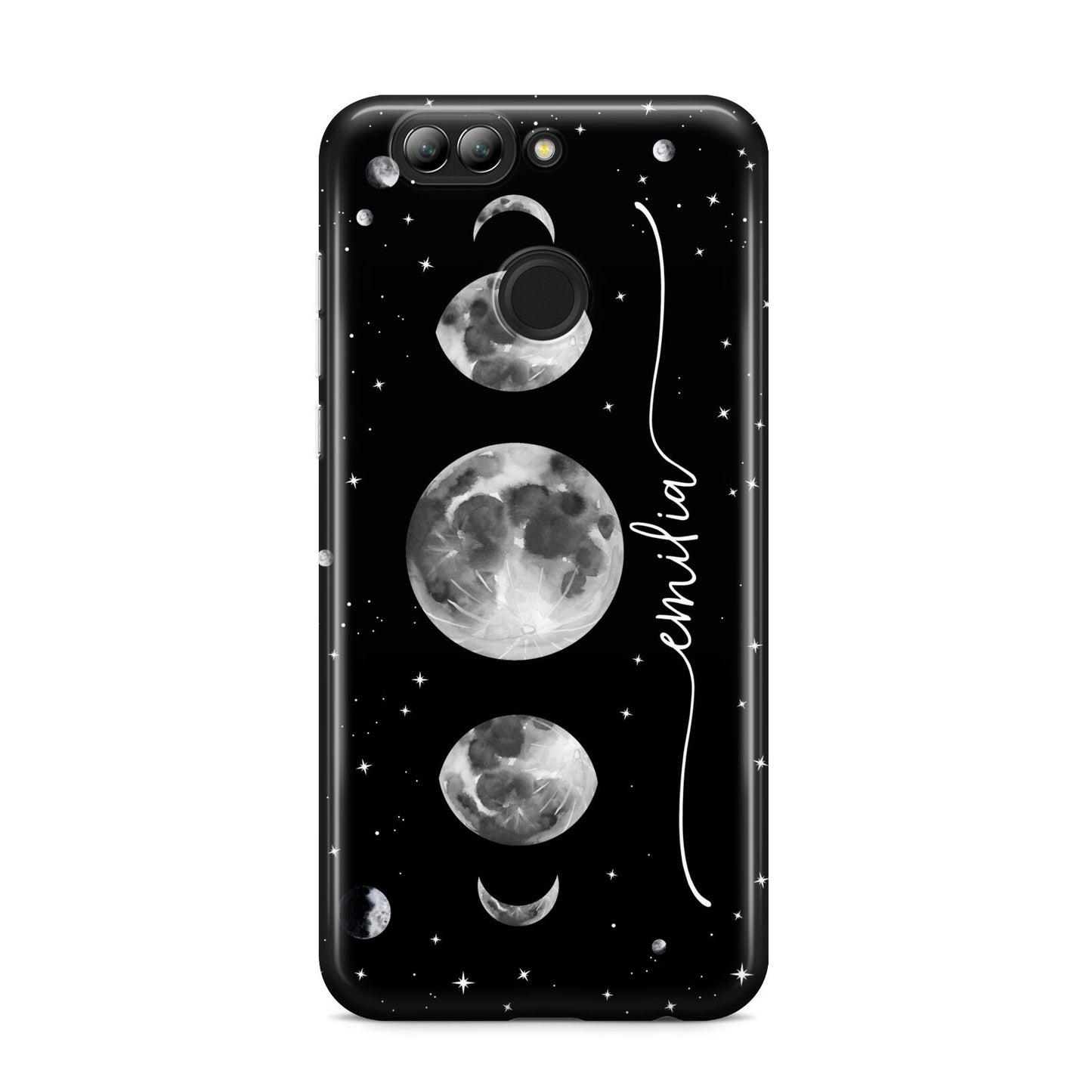 Moon Phases Personalised Name Huawei Nova 2s Phone Case