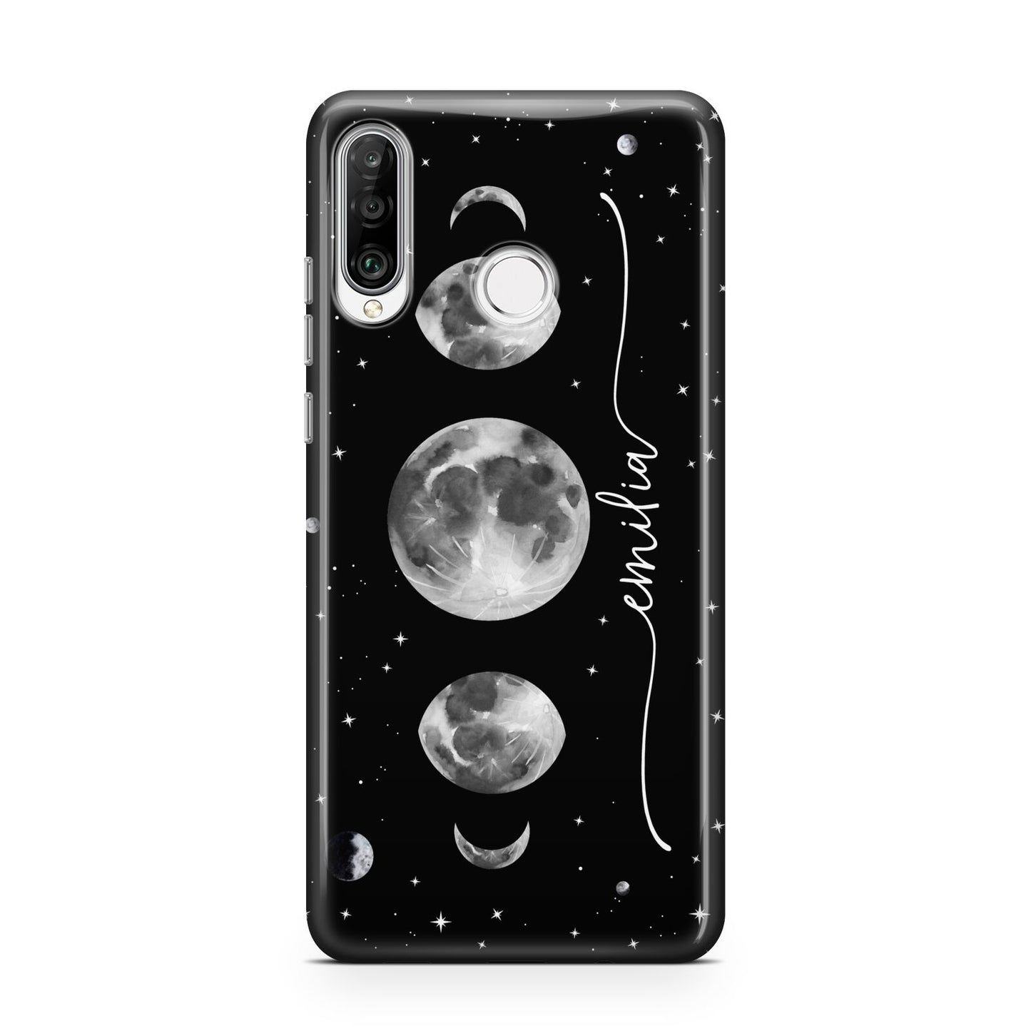 Moon Phases Personalised Name Huawei P30 Lite Phone Case