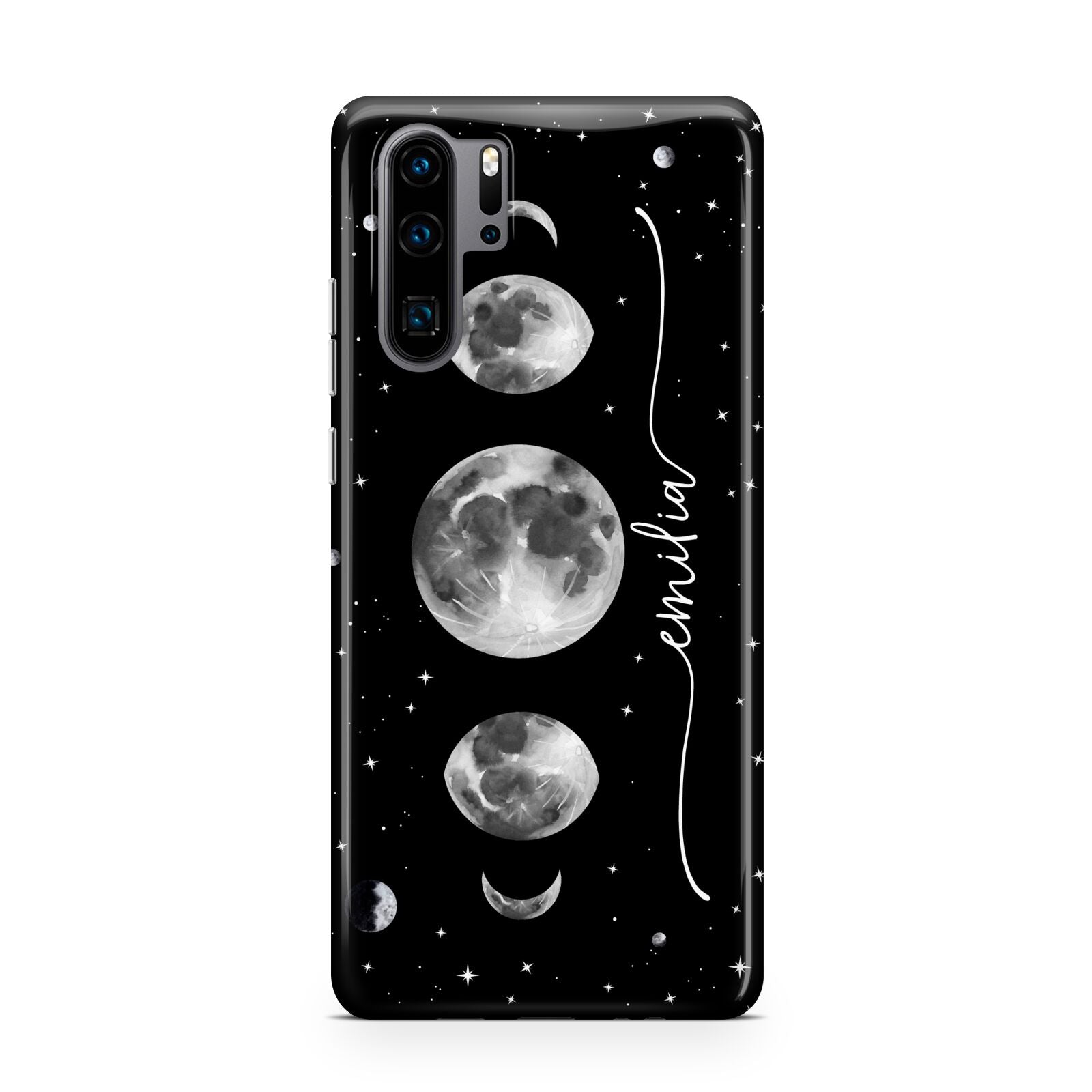 Moon Phases Personalised Name Huawei P30 Pro Phone Case