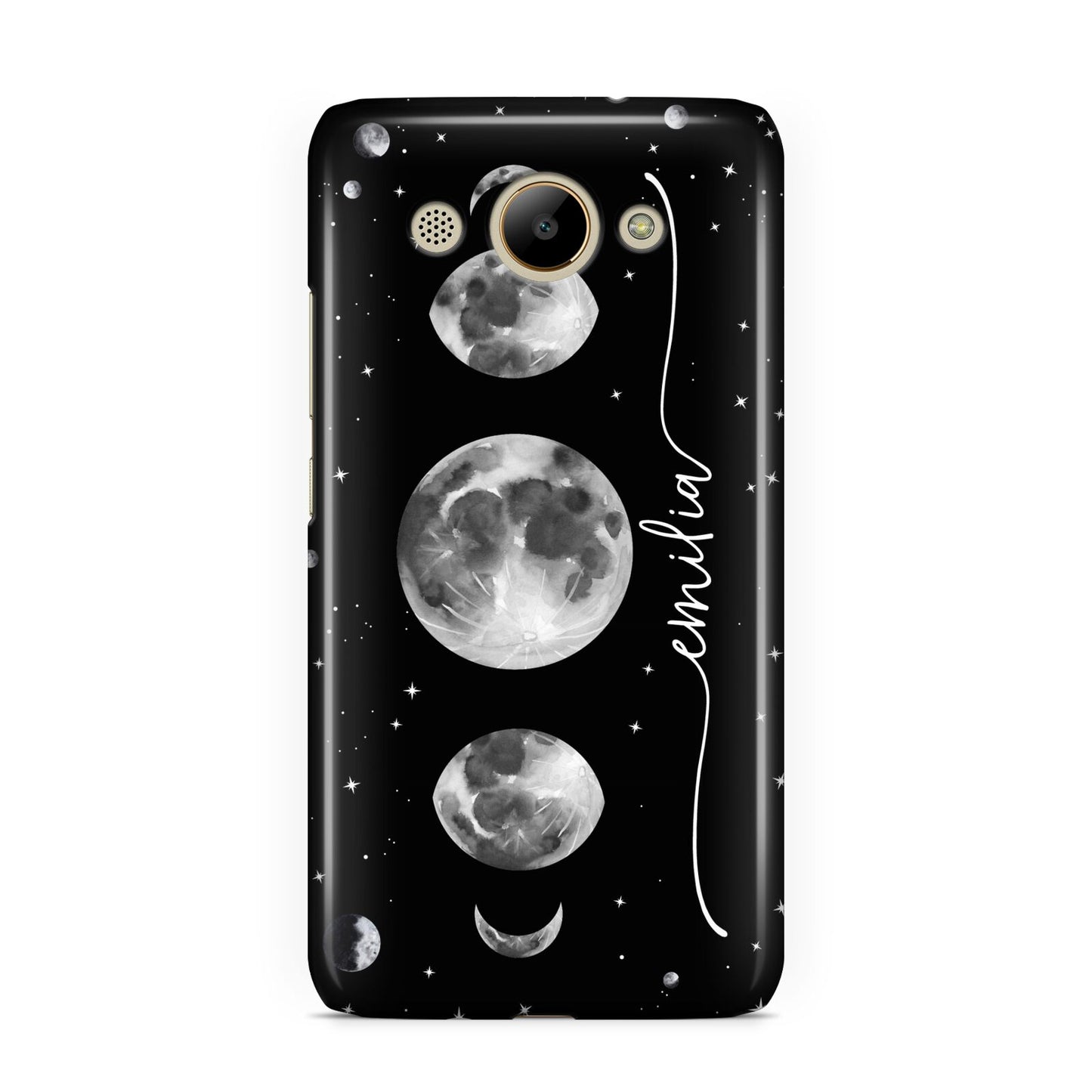 Moon Phases Personalised Name Huawei Y3 2017