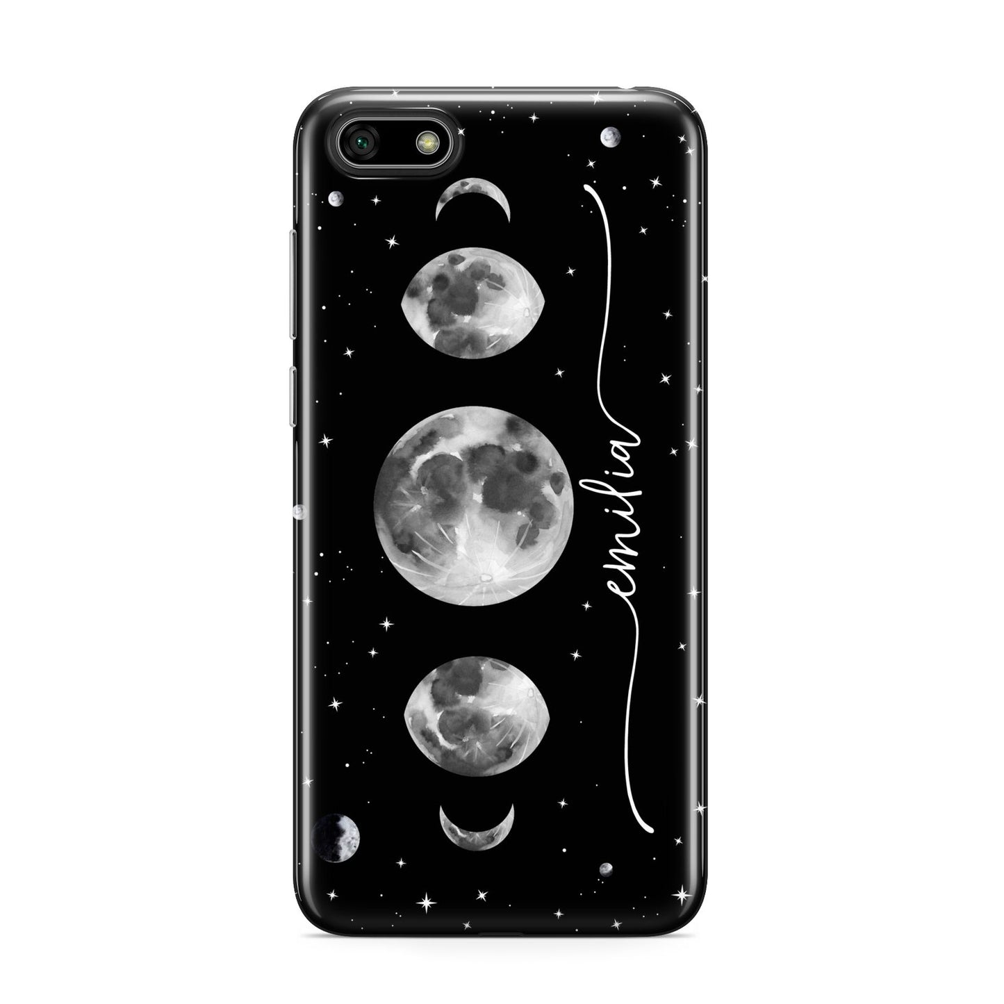 Moon Phases Personalised Name Huawei Y5 Prime 2018 Phone Case