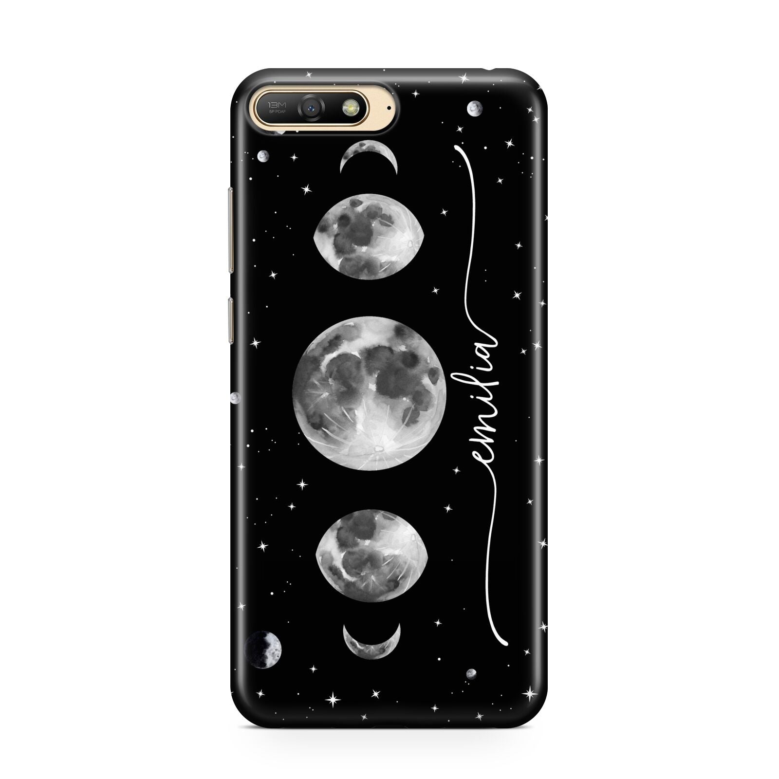 Moon Phases Personalised Name Huawei Y6 2018