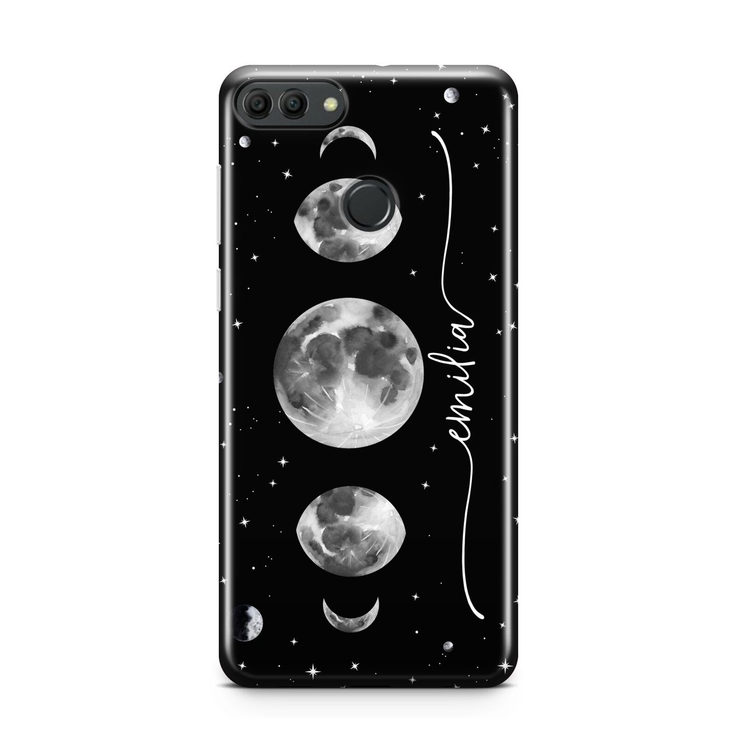 Moon Phases Personalised Name Huawei Y9 2018