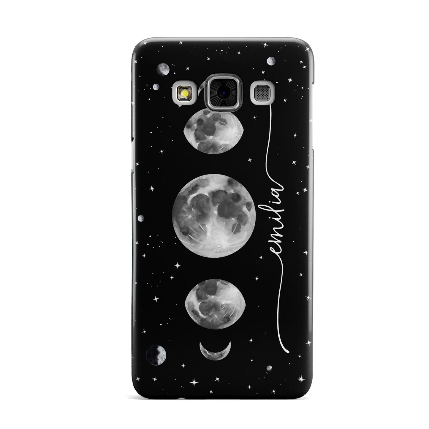 Moon Phases Personalised Name Samsung Galaxy A3 Case