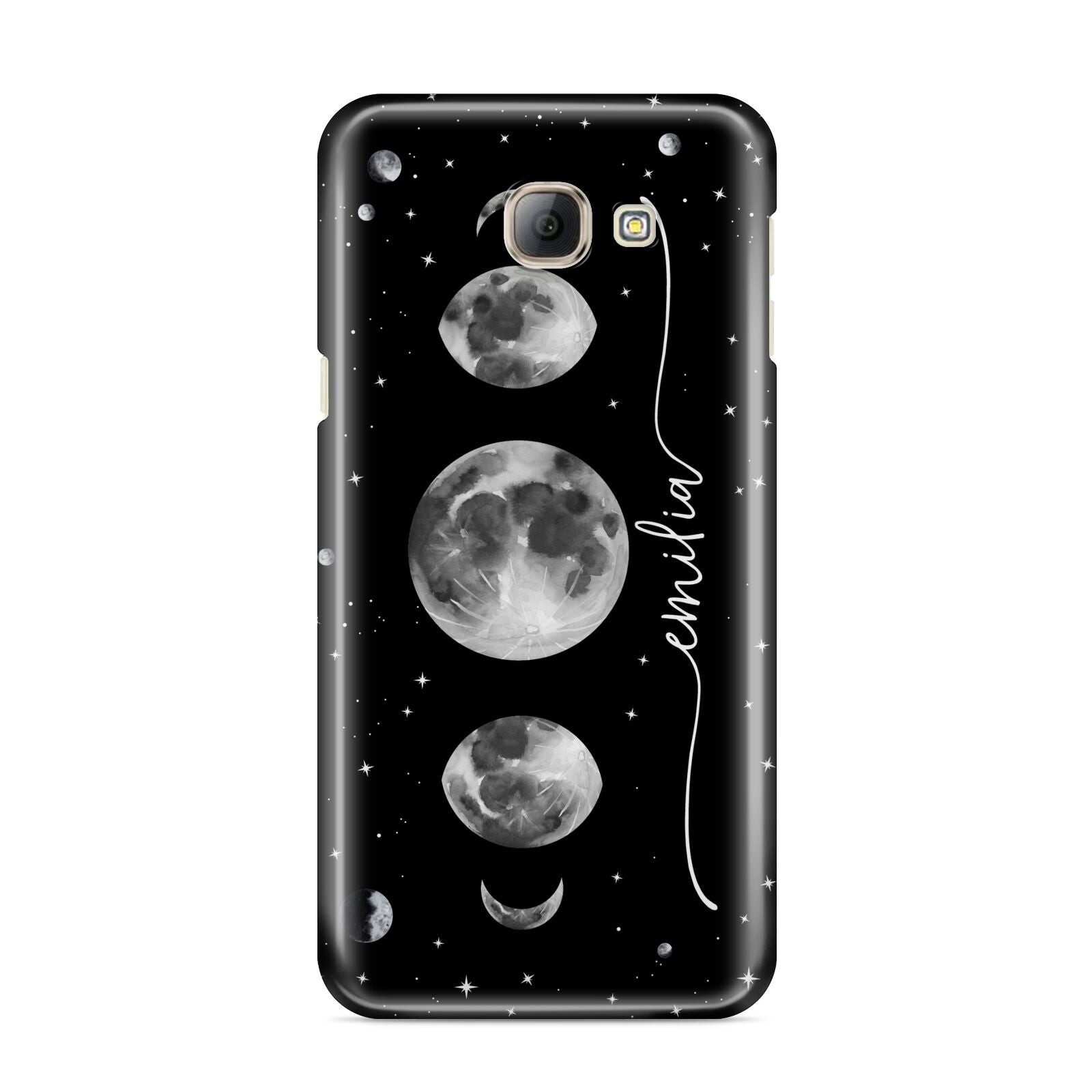 Moon Phases Personalised Name Samsung Galaxy A8 2016 Case
