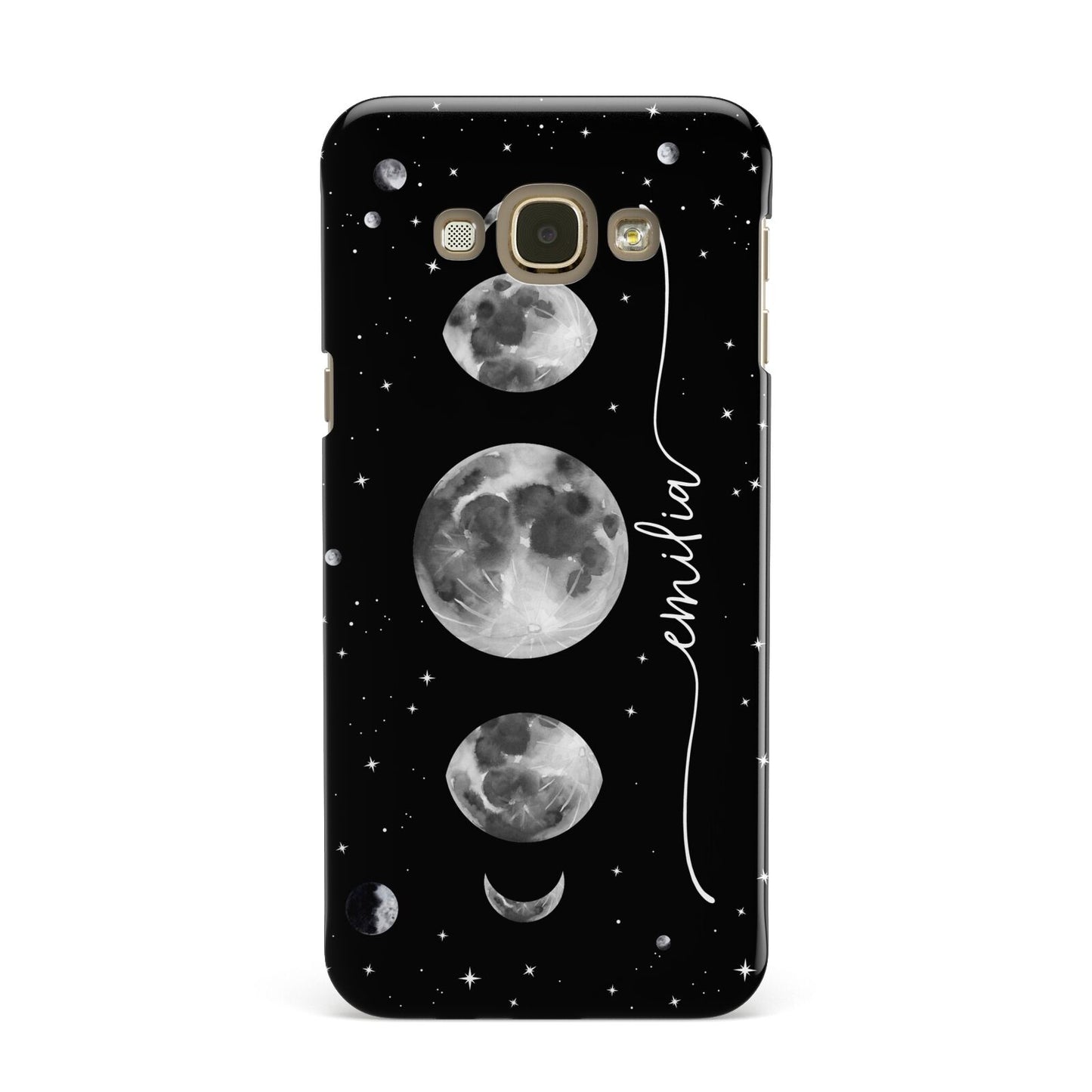 Moon Phases Personalised Name Samsung Galaxy A8 Case