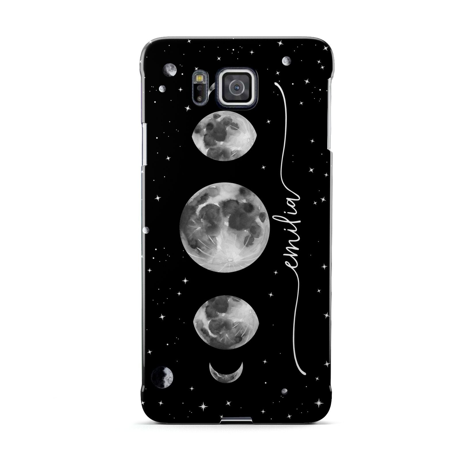 Moon Phases Personalised Name Samsung Galaxy Alpha Case
