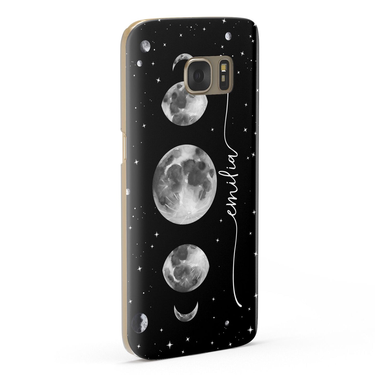 Moon Phases Personalised Name Samsung Galaxy Case Fourty Five Degrees