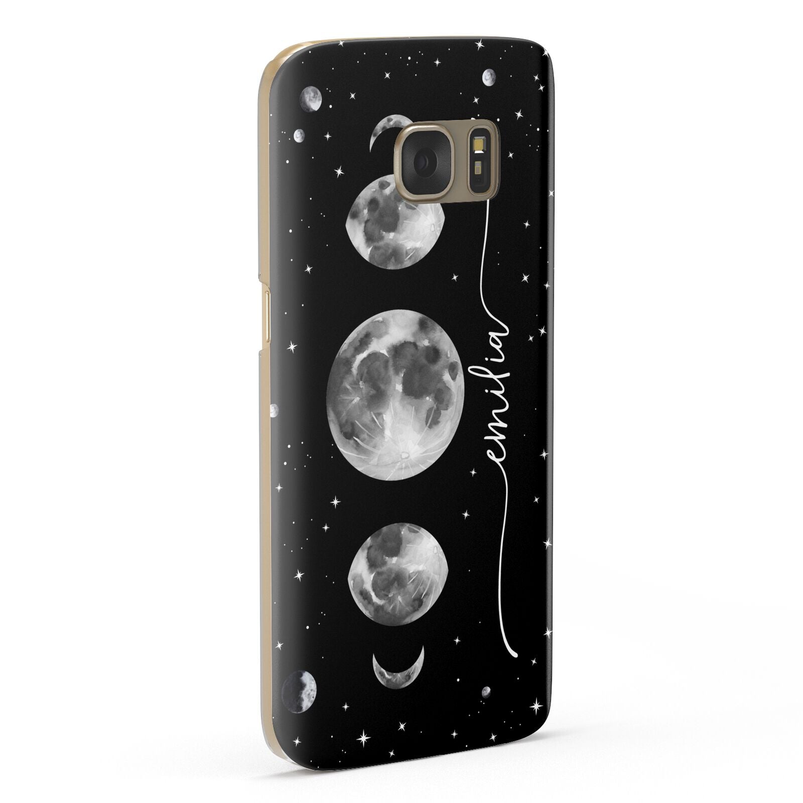 Moon Phases Personalised Name Samsung Galaxy Case Fourty Five Degrees