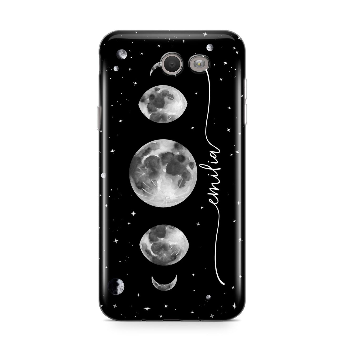 Moon Phases Personalised Name Samsung Galaxy J7 2017 Case