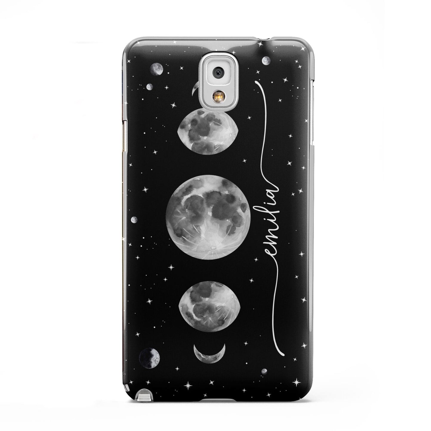 Moon Phases Personalised Name Samsung Galaxy Note 3 Case