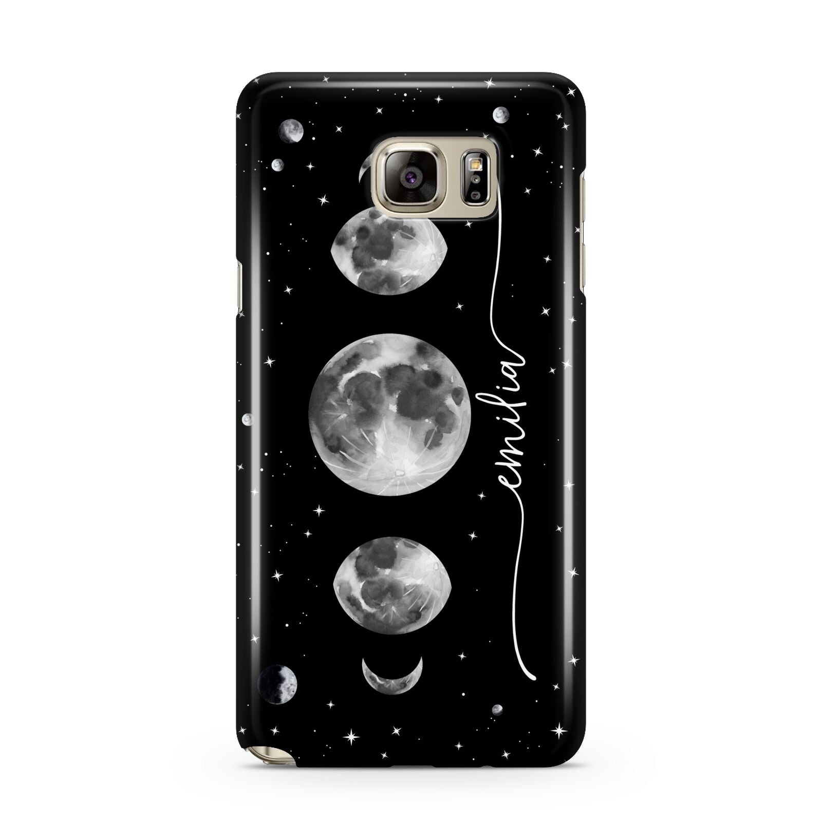 Moon Phases Personalised Name Samsung Galaxy Note 5 Case