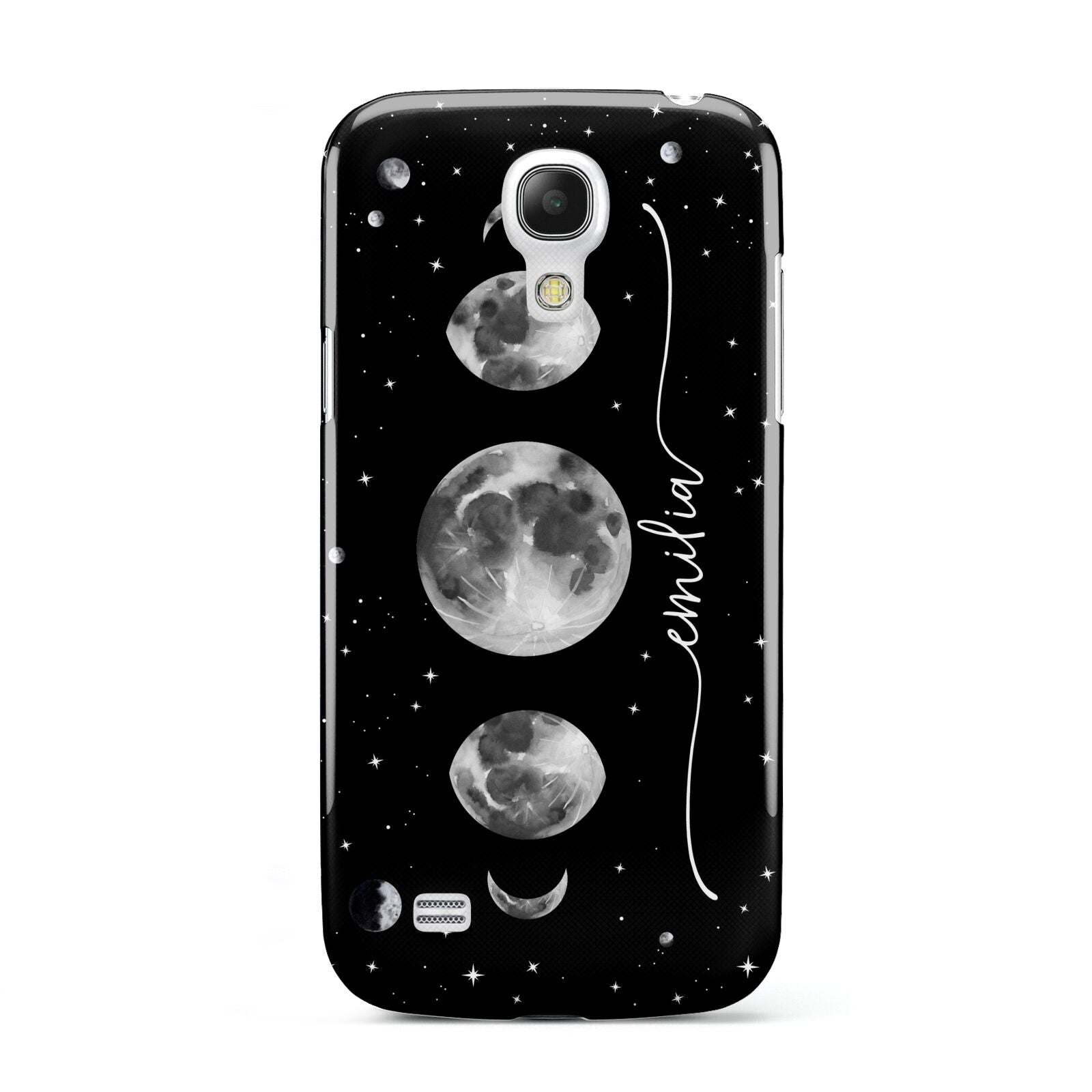 Moon Phases Personalised Name Samsung Galaxy S4 Mini Case