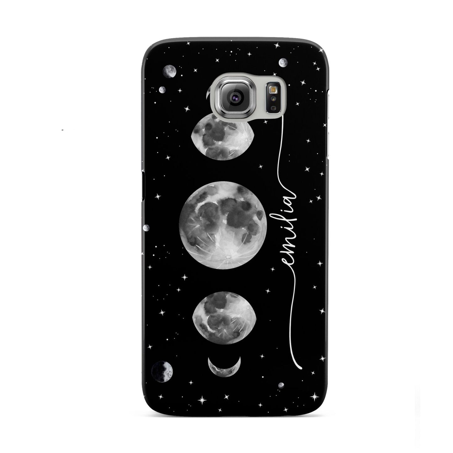 Moon Phases Personalised Name Samsung Galaxy S6 Case