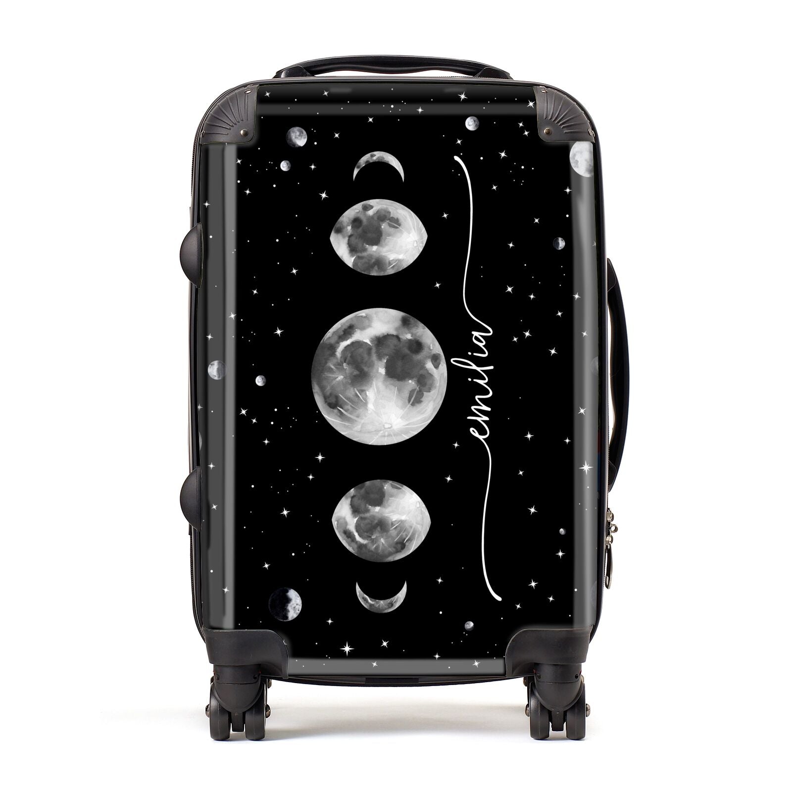 Moon Phases Personalised Name Suitcase