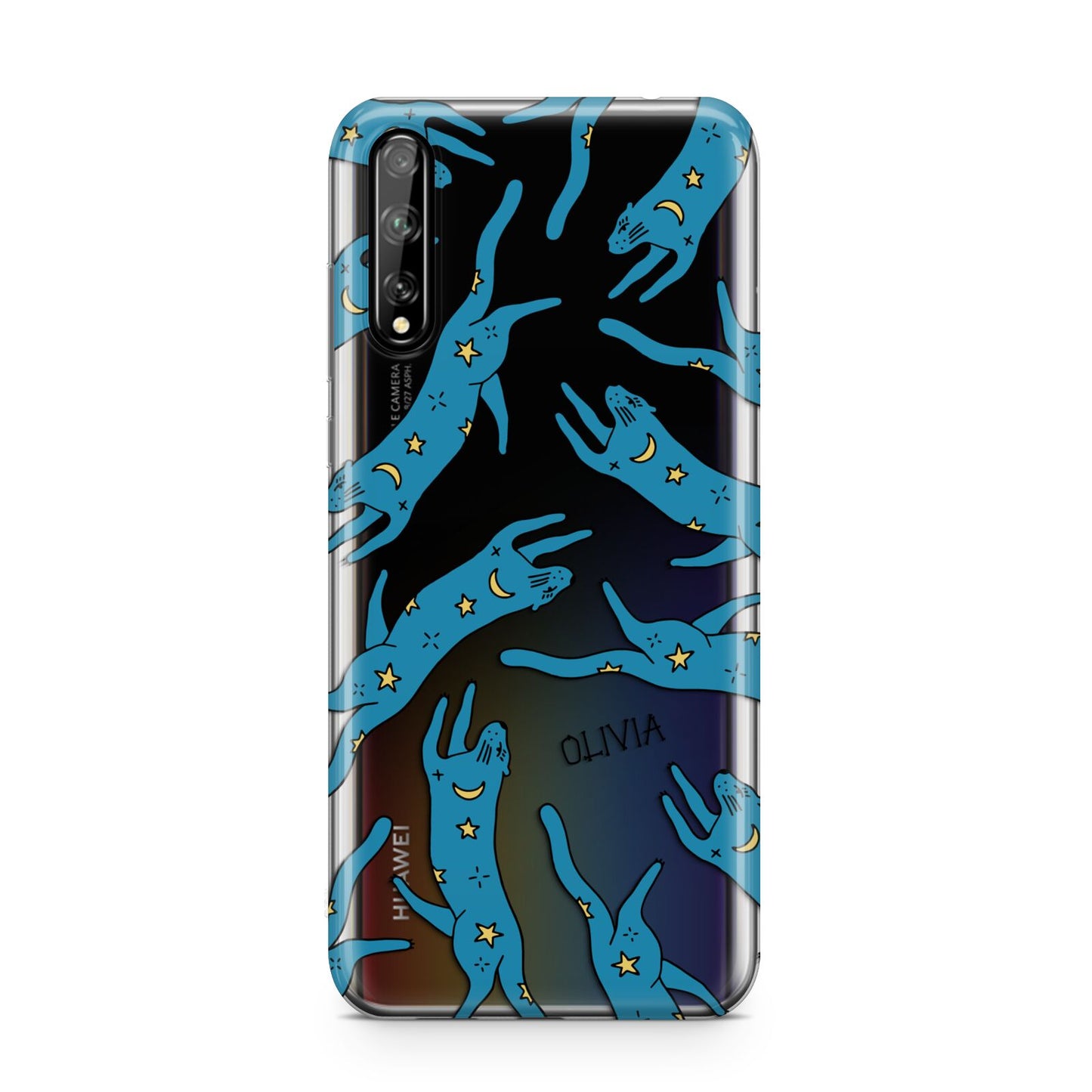 Moon Star Blue Cat Personalised Huawei Enjoy 10s Phone Case