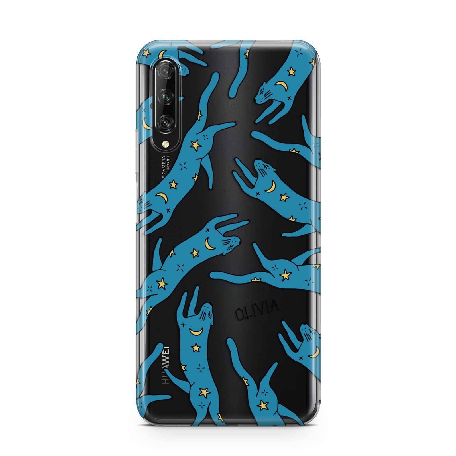 Moon Star Blue Cat Personalised Huawei P Smart Pro 2019